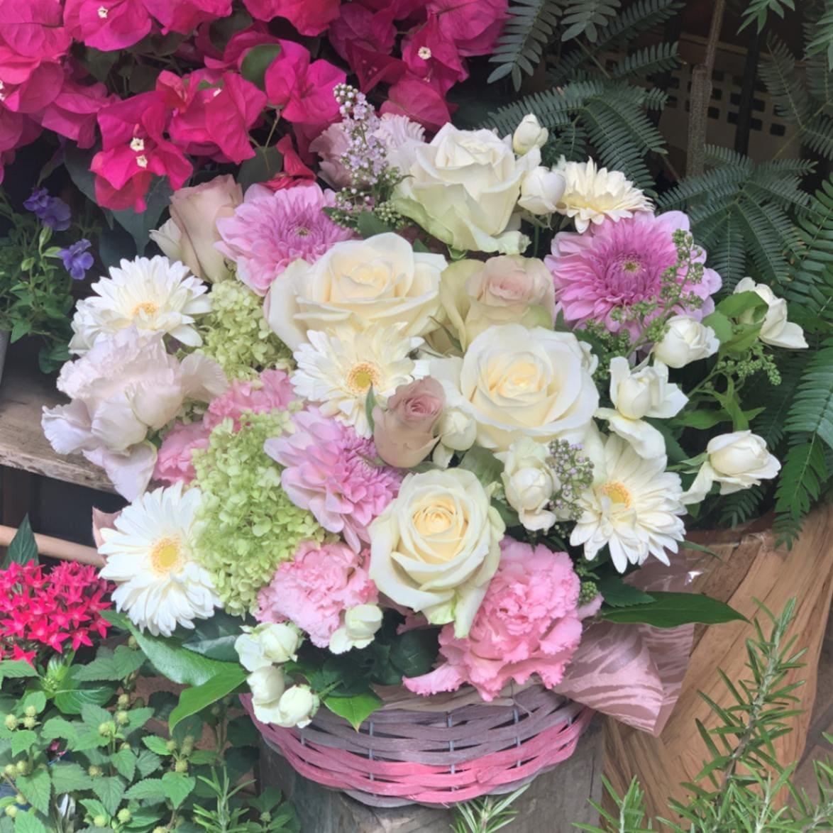 【アレンジメント】ピンク･白系