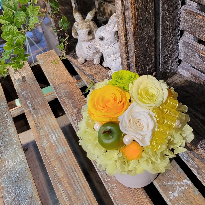 【プリザーブドフラワー】イエロー系