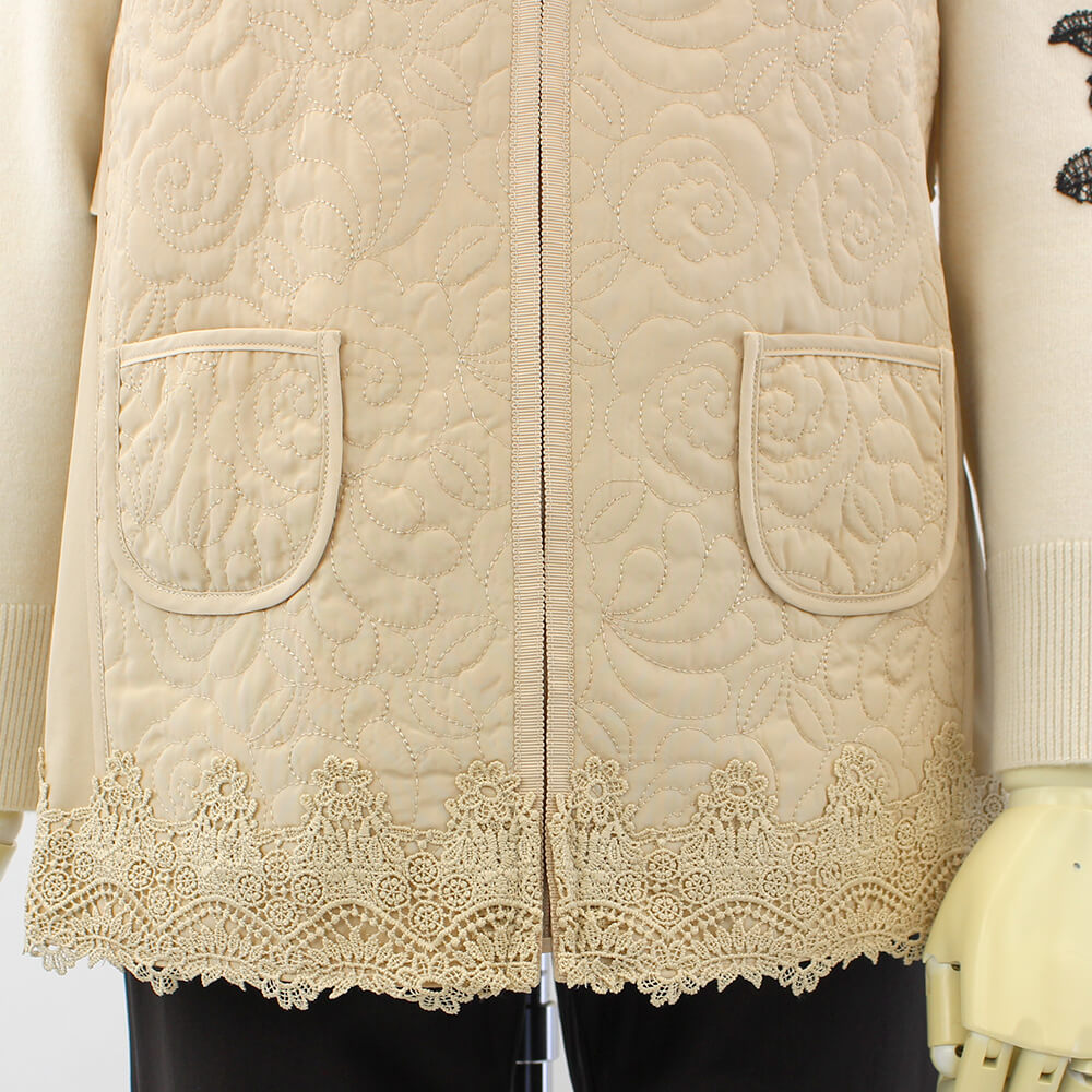 スーパービューティー　キルティングロングベスト　44サイズ　新品未使用品 0578b54124d24bb0200453acc41737