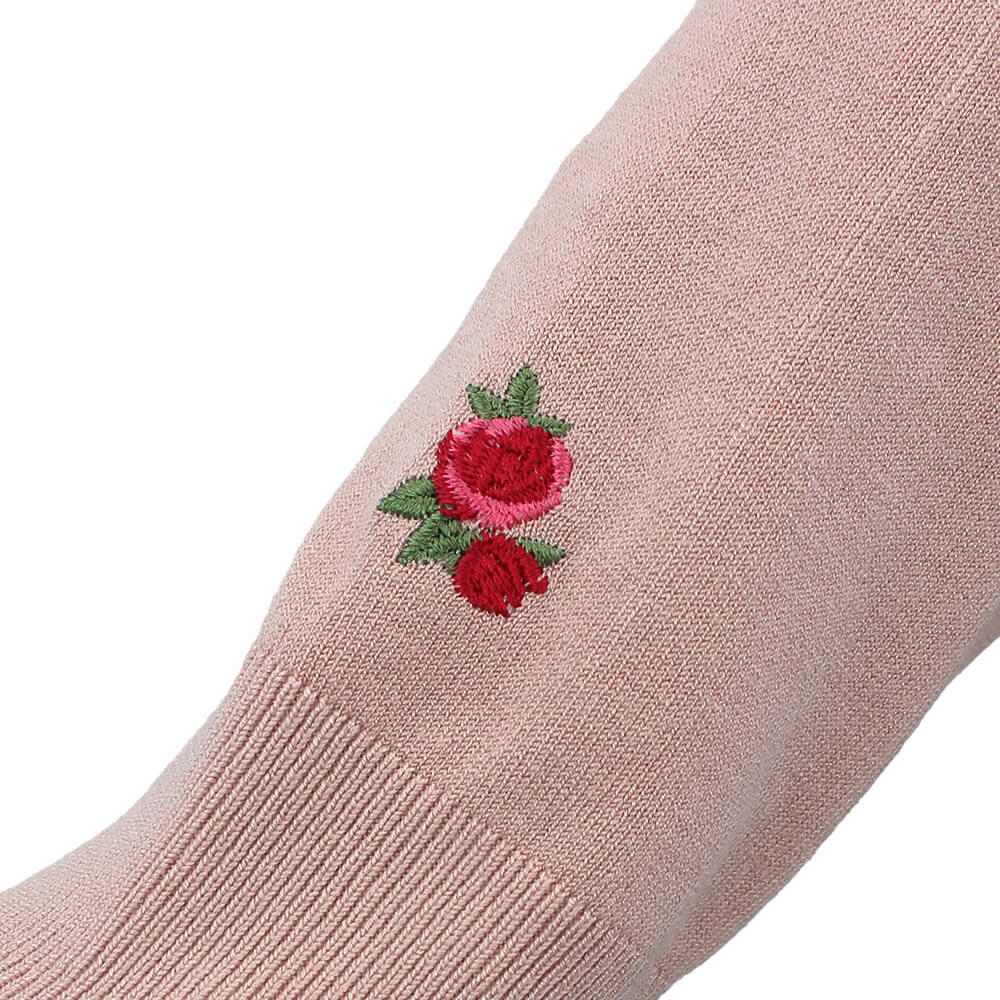 スーパービューティー 花の刺繍 長袖カーディガン　40 入替前の最後のポイントアップ5倍】【クリアランスセール 50