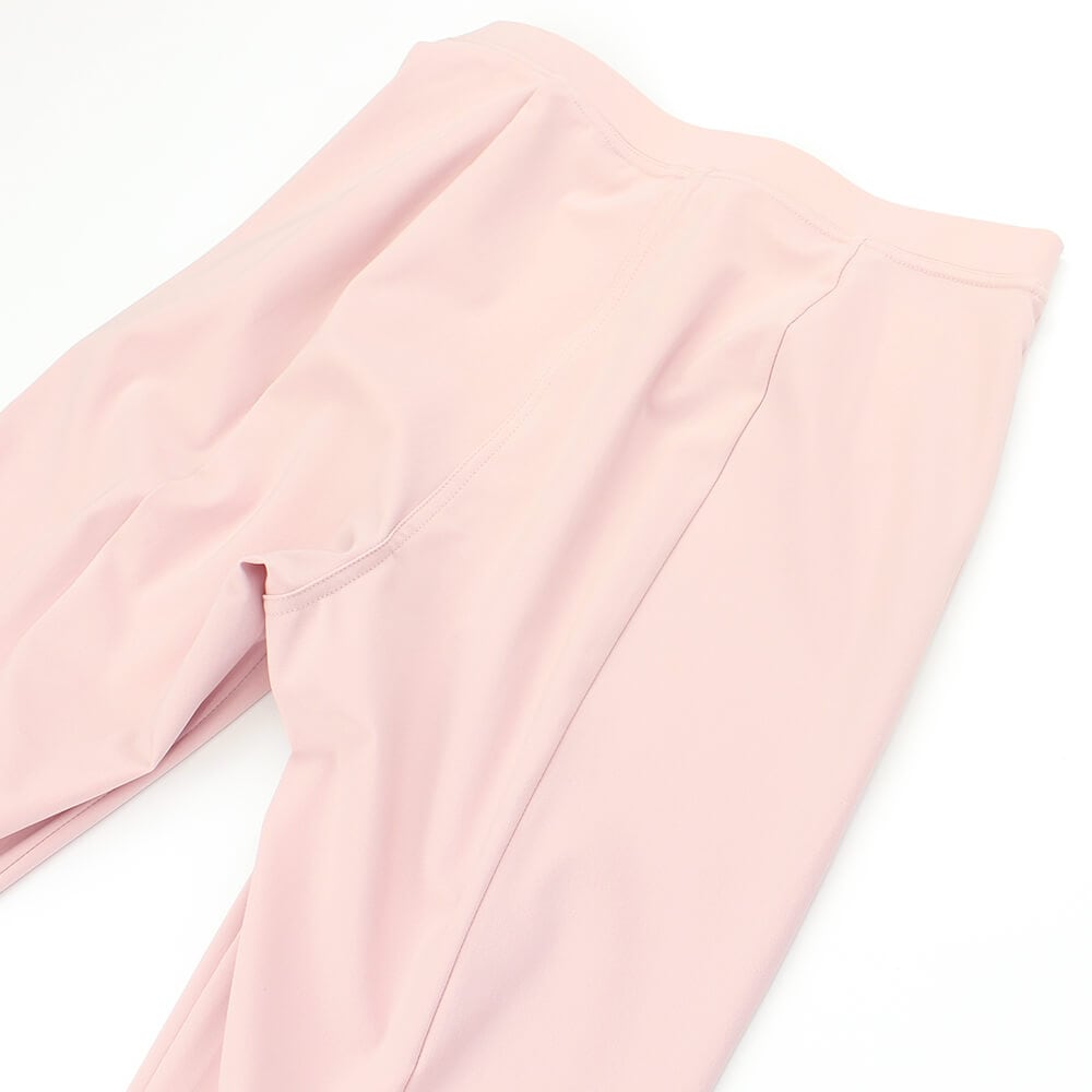 新品♡スーパービューティー♡裾リボンストレッチパンツ ピンク ポイントアップクリアランス 50％OFF＋ポイント5倍】スーパー
