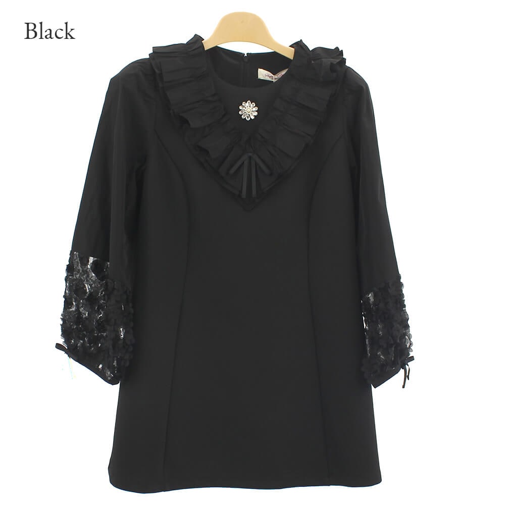 Super Beauty ブラック チュニック 44 スーパービューティー 44（サイズ（S/M/L）：L）のおすすめ人気
