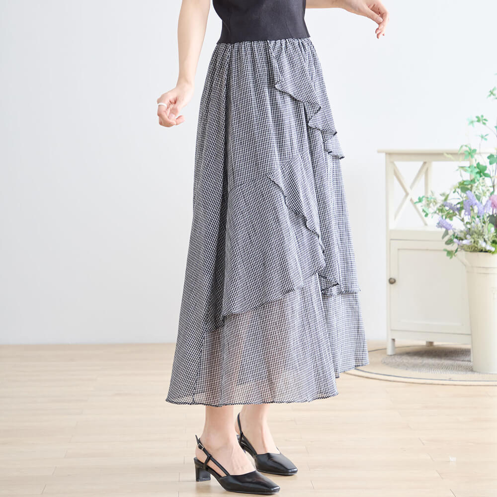 ¥×¥Á¥×¥é¥¢¥¤¥Æ¥à ¥Á¥§¥Ã¥¯ ¥Õ¥ê¥ë ¥¹¥«¡¼¥È M¥µ¥¤¥º L¥µ¥¤¥º ¥«¥¸¥å¥¢¥ë ¥É¥ì¥Ã¥·¡¼ ¥Õ¥§¥ß¥Ë¥ó ¾åÉÊ ¥ß¥»¥¹ ½÷ÀÍÑ 40Âå 50Âå 2025ǯ½Õ²Æ