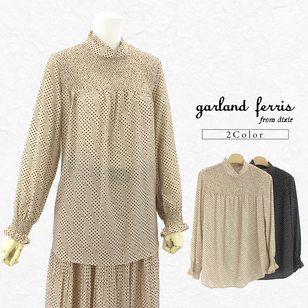 ����ʪ�ե����ʥ�SALE��50��OFF�ۥ������ɥե��ꥹ garland ferris �֥饦�� ��ǥ����� �С����� �ץ꡼�� ���㥶�� �ɥå��� ��� Ĺµ �����奢�� �ɥ�å��� �ե��ߥ˥� ���塼�� M������ 2025ǯ����