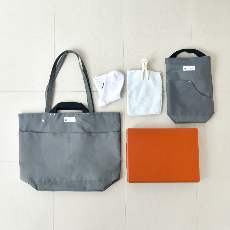 スクールバッグ B レッスンバッグ トートバッグ ネームタグ付き 男の子