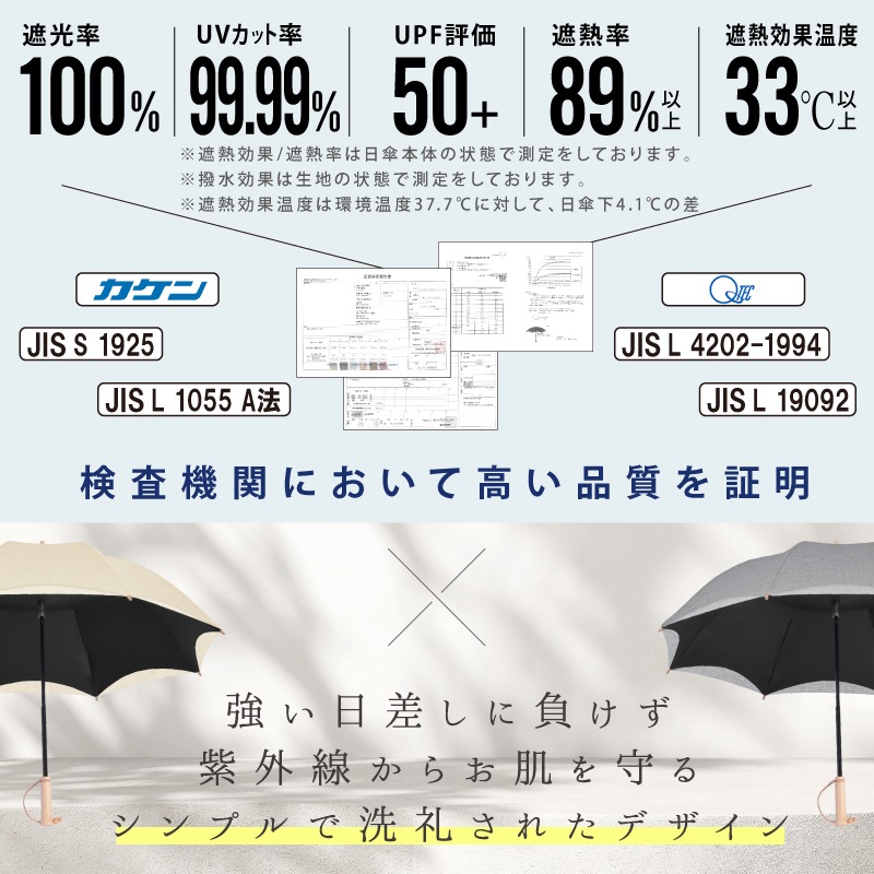 長傘 | 杢カラー | 2層構造 商品画像