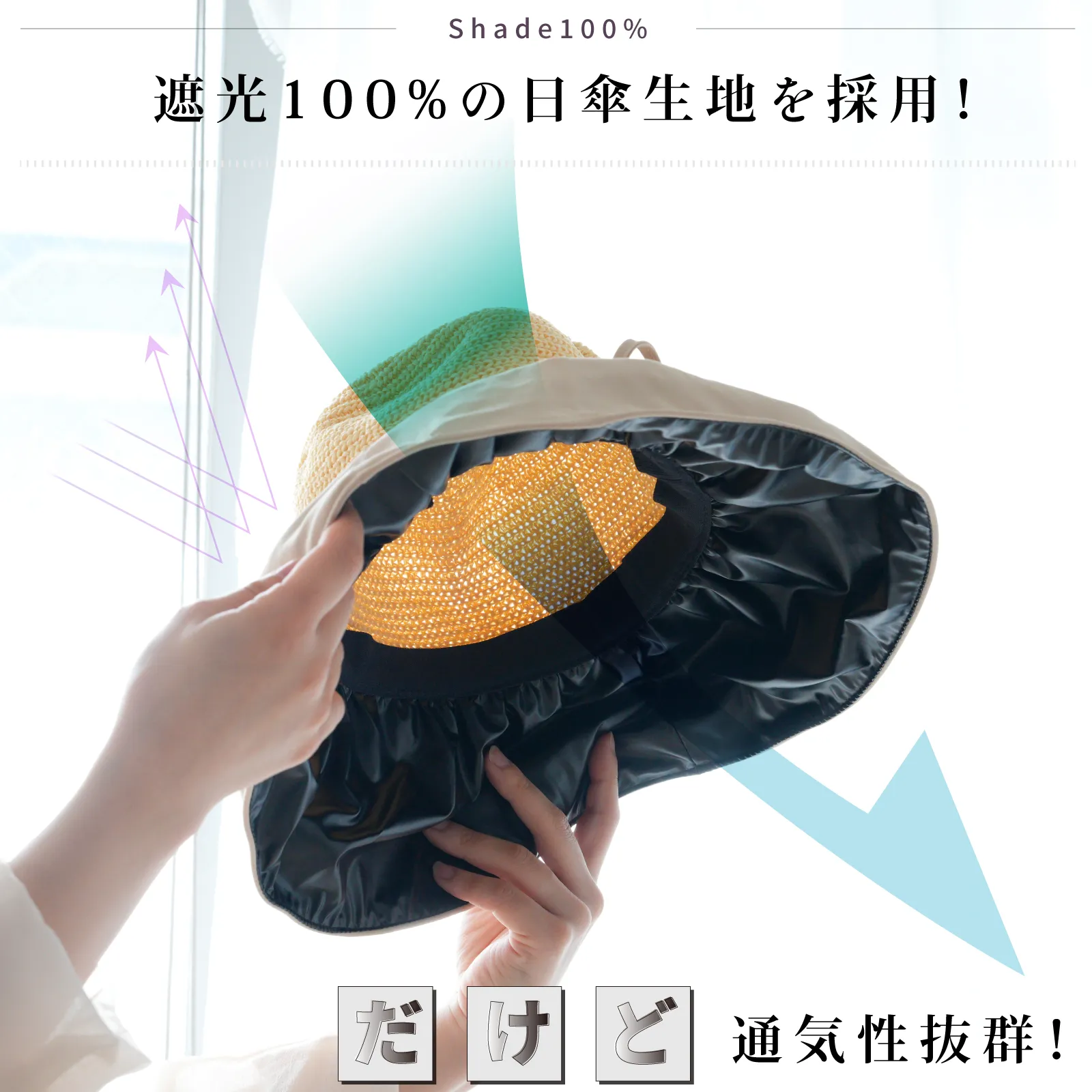 つば広ハット |  ワイヤー 商品画像