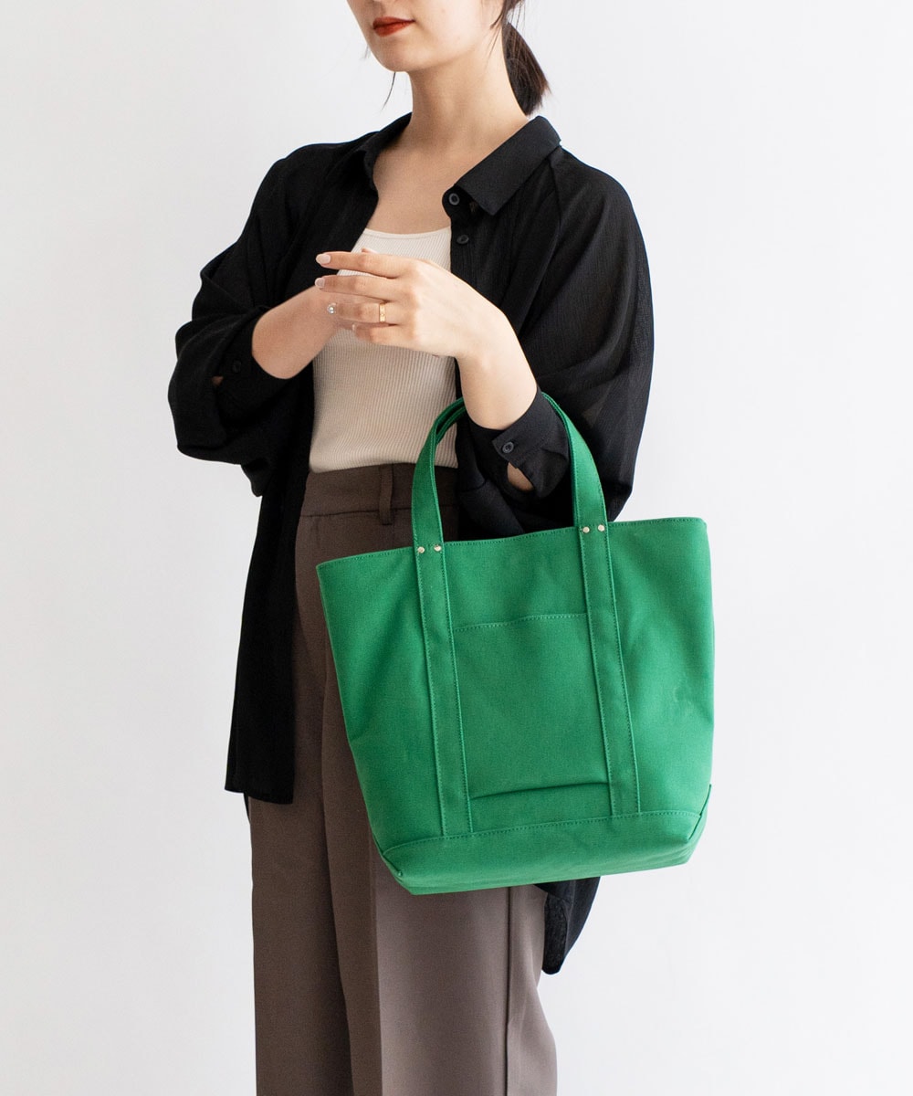 READYMADE トートバッグ オリーブグリーン 縦型キャンバストートバッグ（裏PVC加工） | バッグ,トート