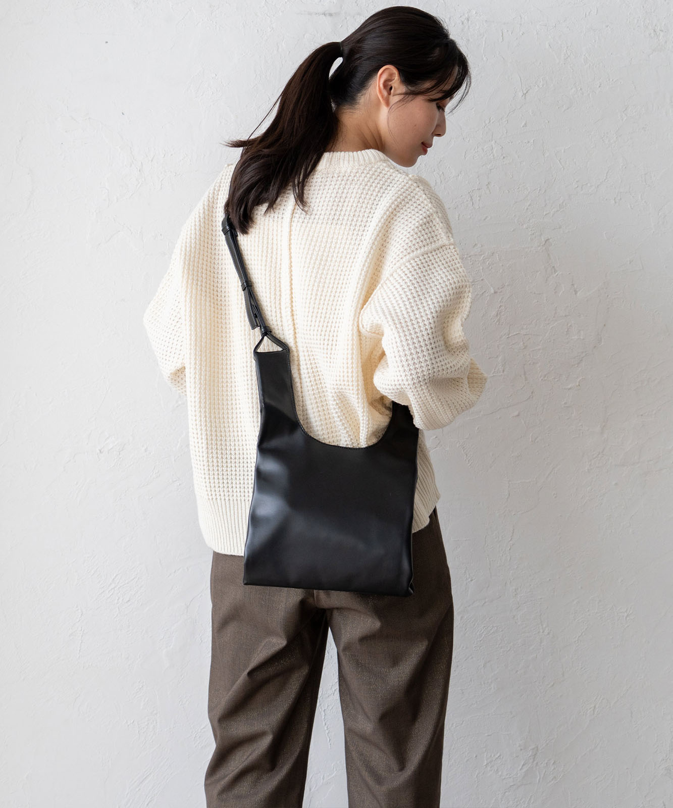 ハンドメイド　エコバッグ（LL） 裏地付き/まんまるエコバッグ作り方/M・L size/肩にもかけれる