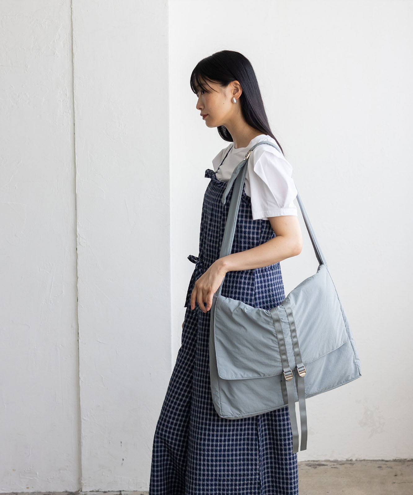 ユニセックス ダブルベルトナイロンBIGショルダー | バッグ,ショルダー