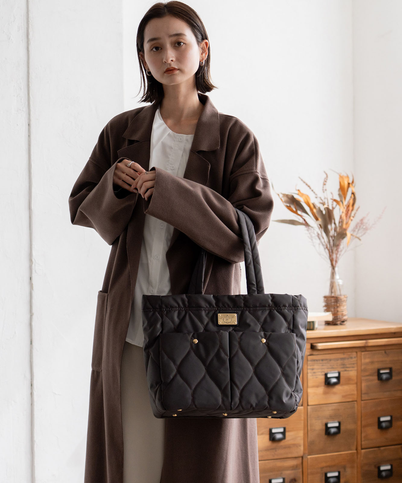 10ポケットキルティングトートバッグ | バッグ,トートバッグ,ナイロン