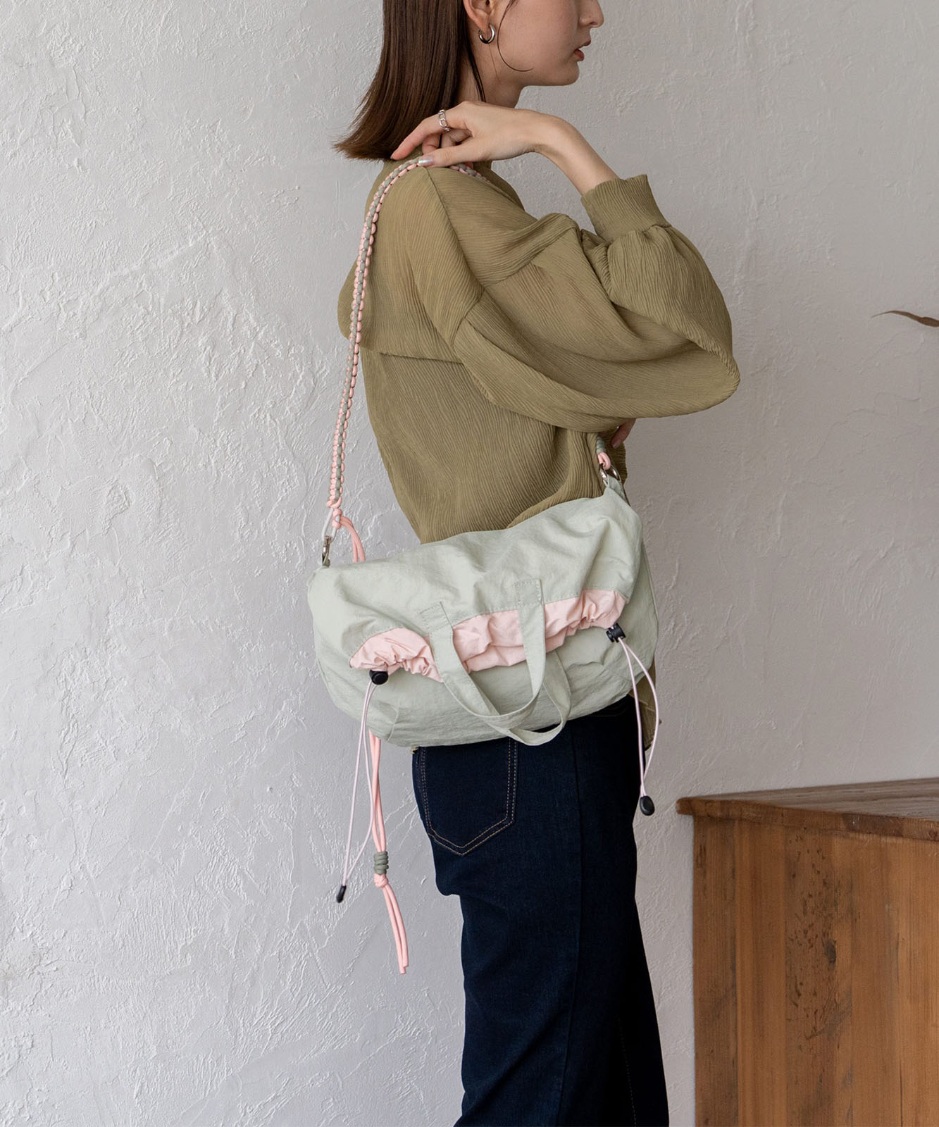 パラコード2wayバイカラーバッグ | バッグ,ショルダーバッグ,ナイロン