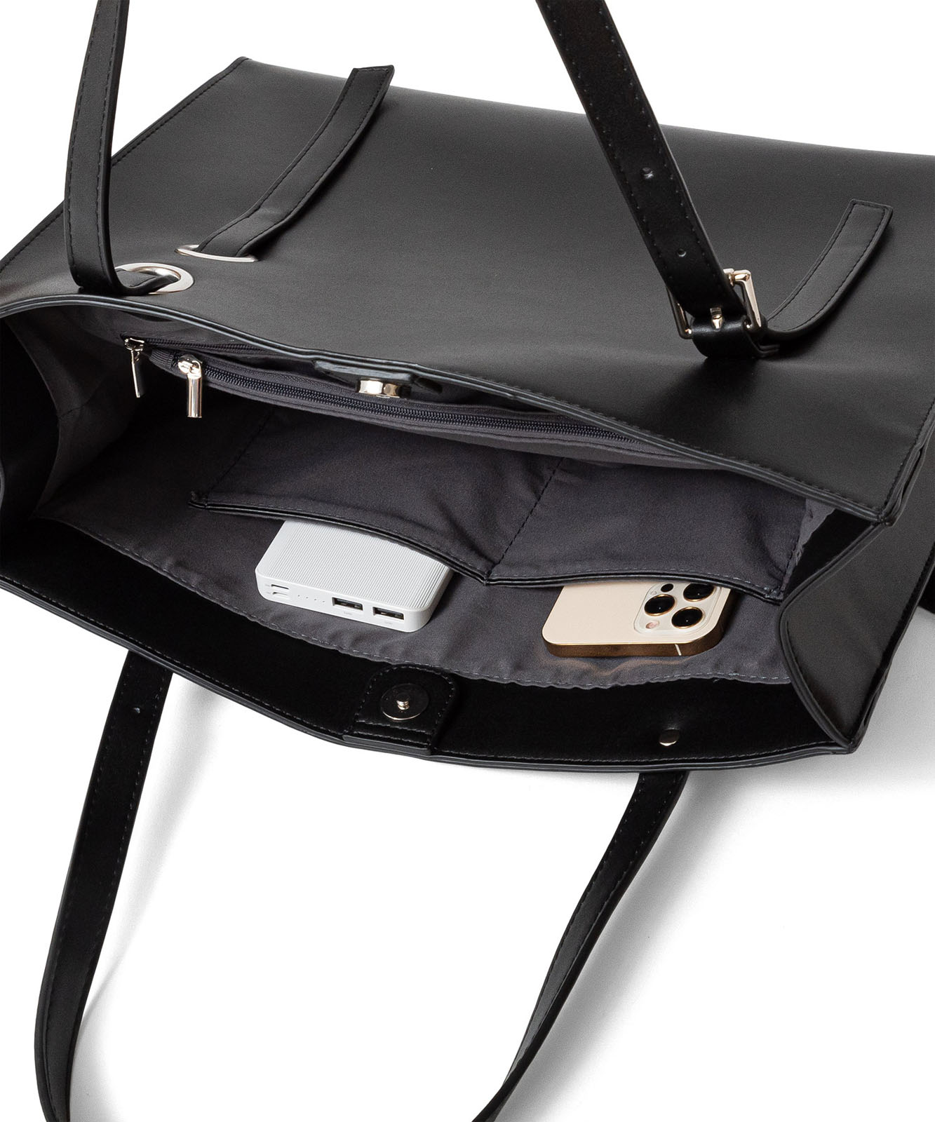 アシンメトリーハンドルスクエアトートバッグ | バッグ,トート