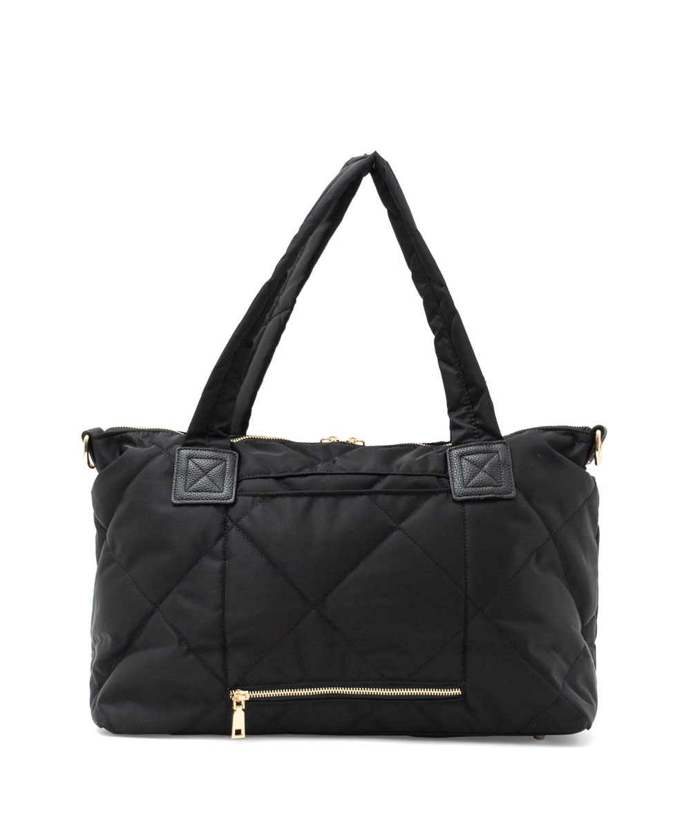 ADANOLA Quilted Tote キルティング ナイロン トート 2色 関送無 Adanola24June_Look11_0936_1024