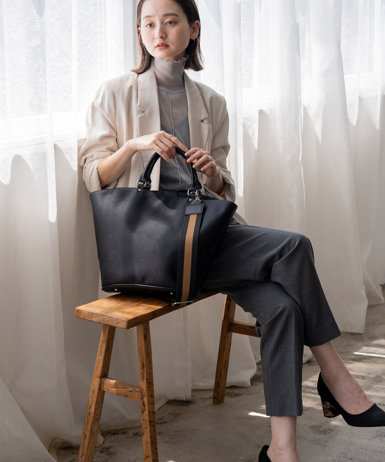 扇型2wayトートバッグ | バッグ,トートバッグ,ナイロン | VitaFelice