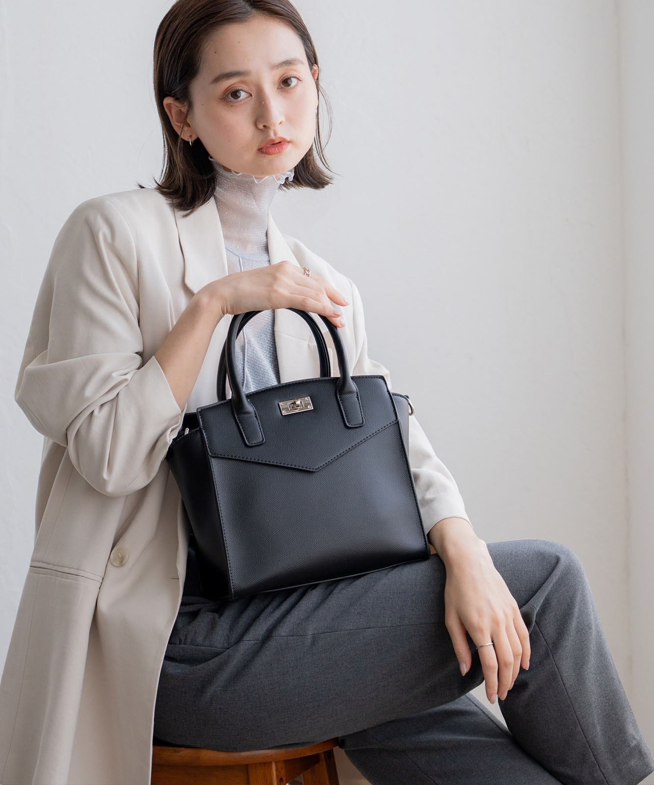 極美品✨ ビルディングブロック ハンドバッグ 筒形 2way レザー スクエア2wayハンドバッグ | バッグ,ハンドバッグ,フェイク