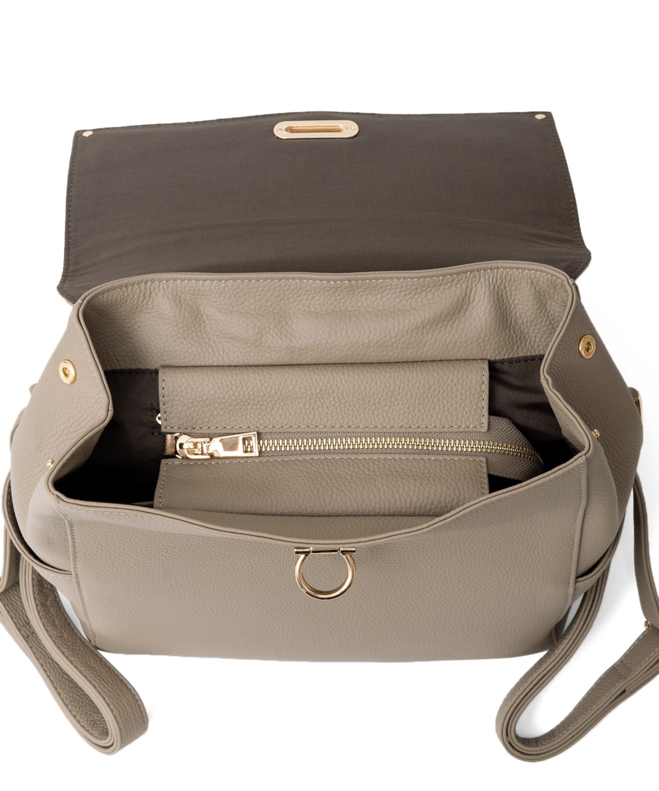 【レア】ヴィンテージ クレージュ 本革 リュックシボ革 フラップ サイドポケット レア】ヴィンテージ クレージュ 本革 リュックシボ革 フラップ