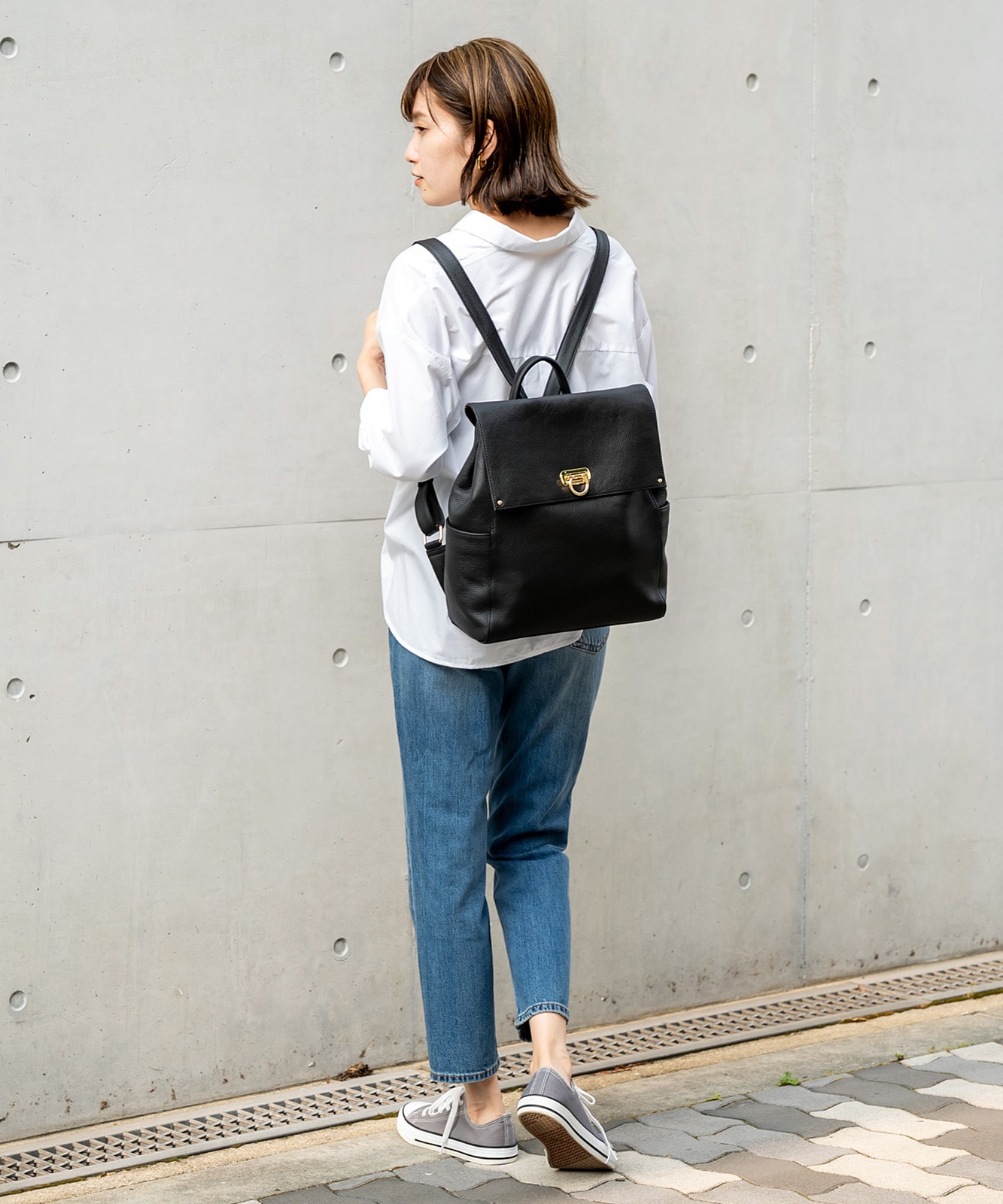 ＊美品＊ VIA BUS STOP VVSELECTEDレザーリュック 美品＊ VIA BUS STOP VVSELECTEDレザーリュック