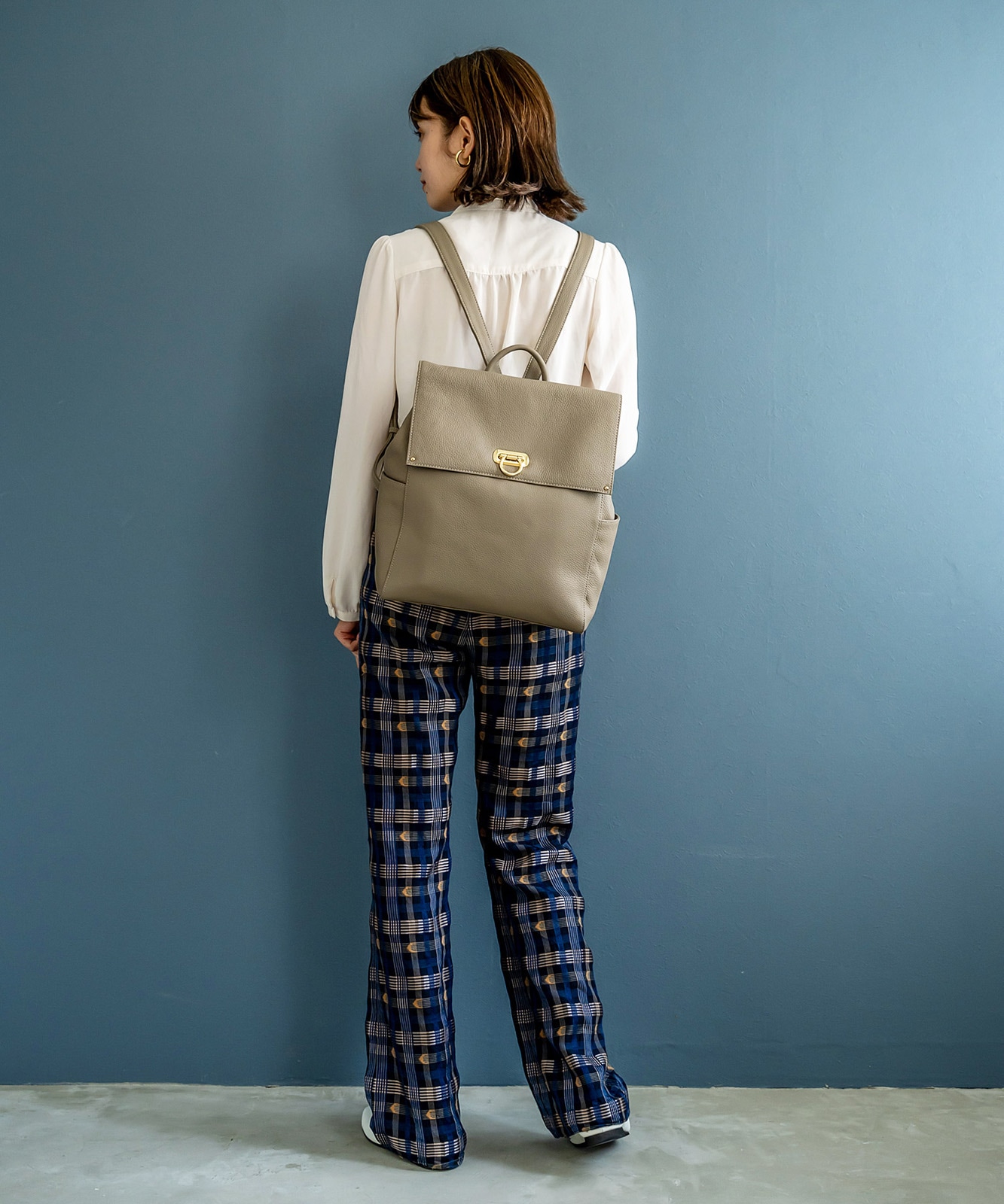 本牛革サイドポケットフラップリュック | バッグ,リュックサック