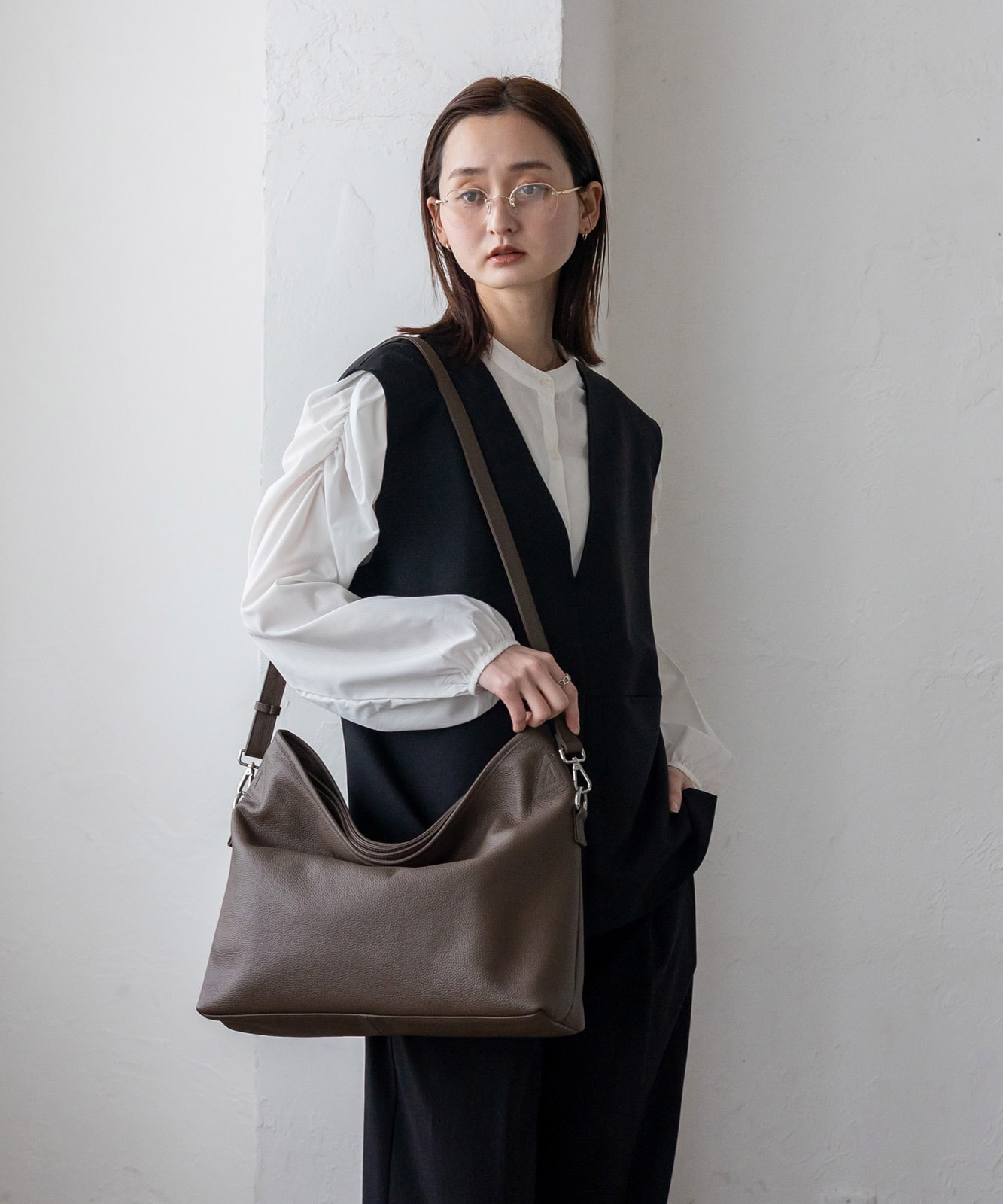 本革2wayスクエアトートバッグ | バッグ,トートバッグ,レザー・革