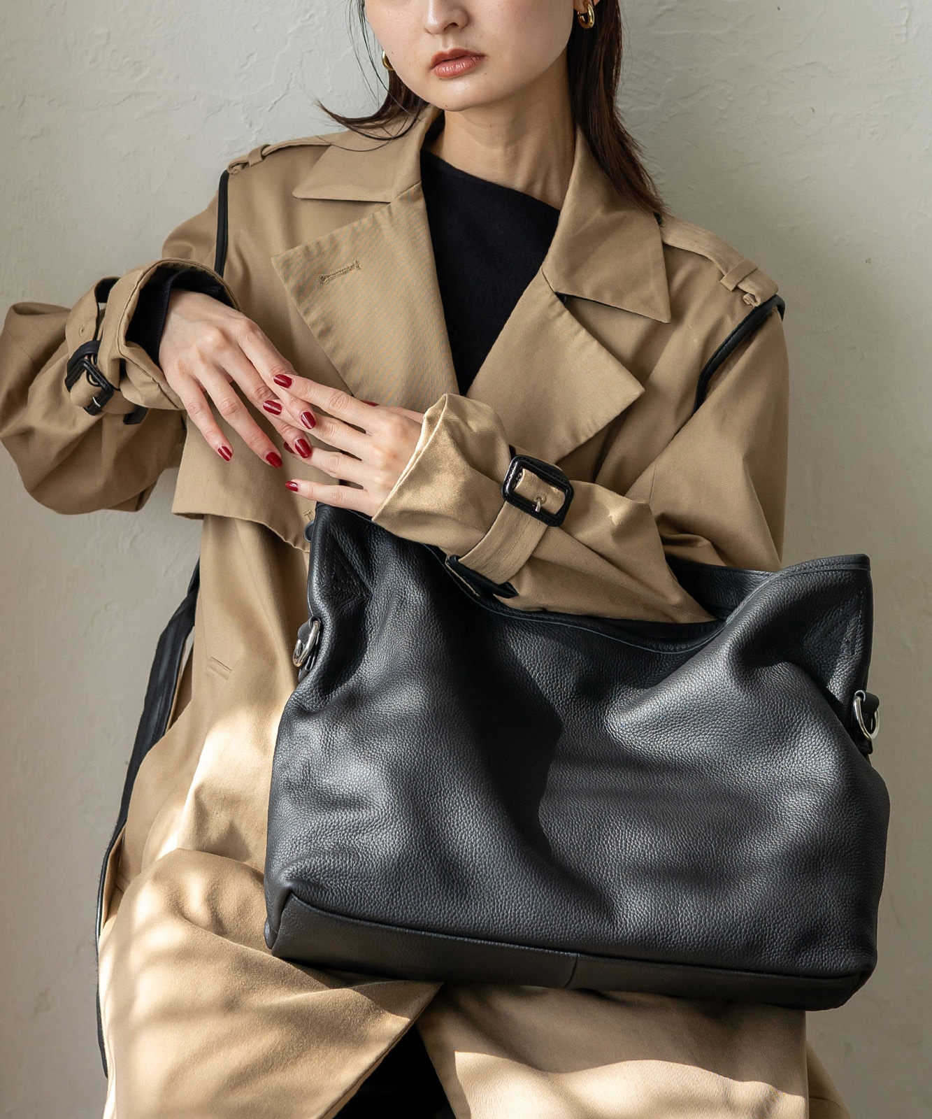 本革2wayスクエアトートバッグ | バッグ,トートバッグ,レザー・革