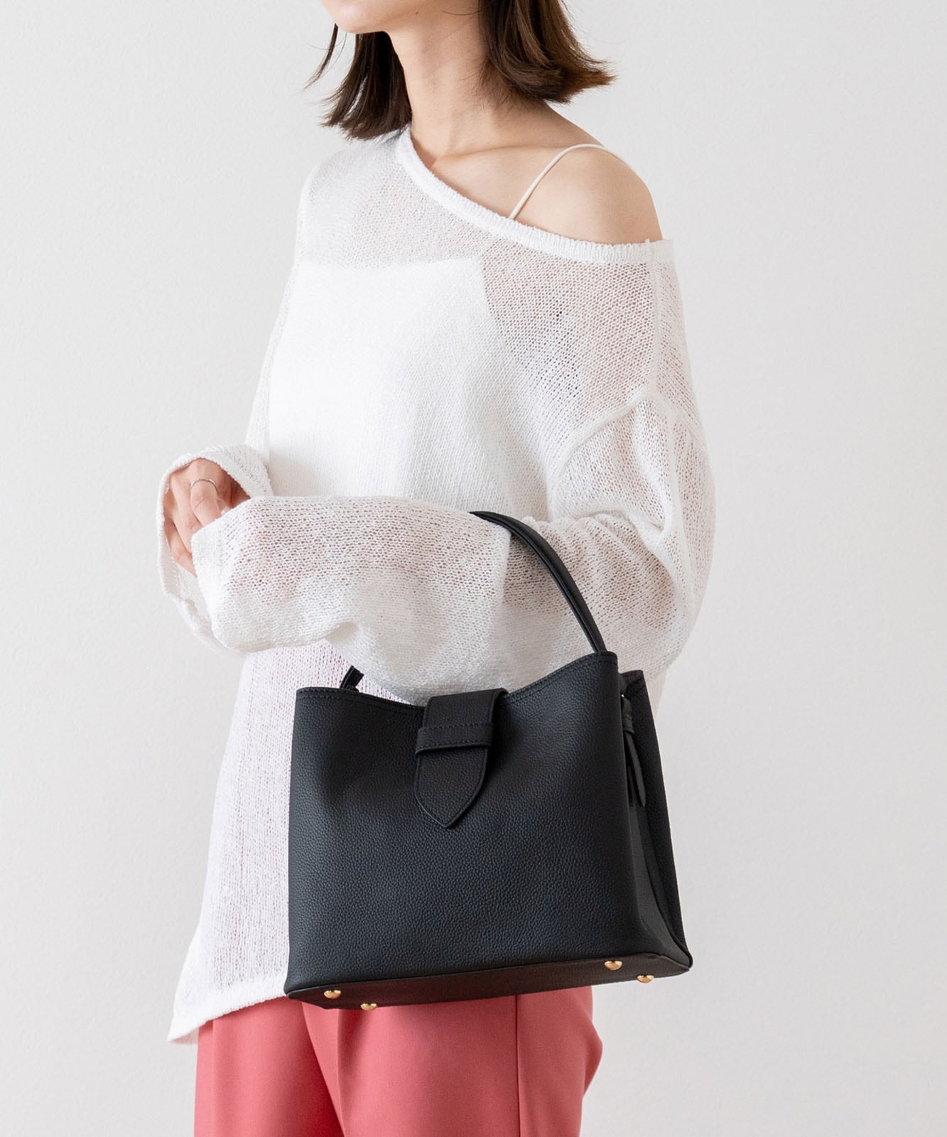 本革3ルーム2wayハンドバッグ | バッグ,トートバッグ,レザー・革