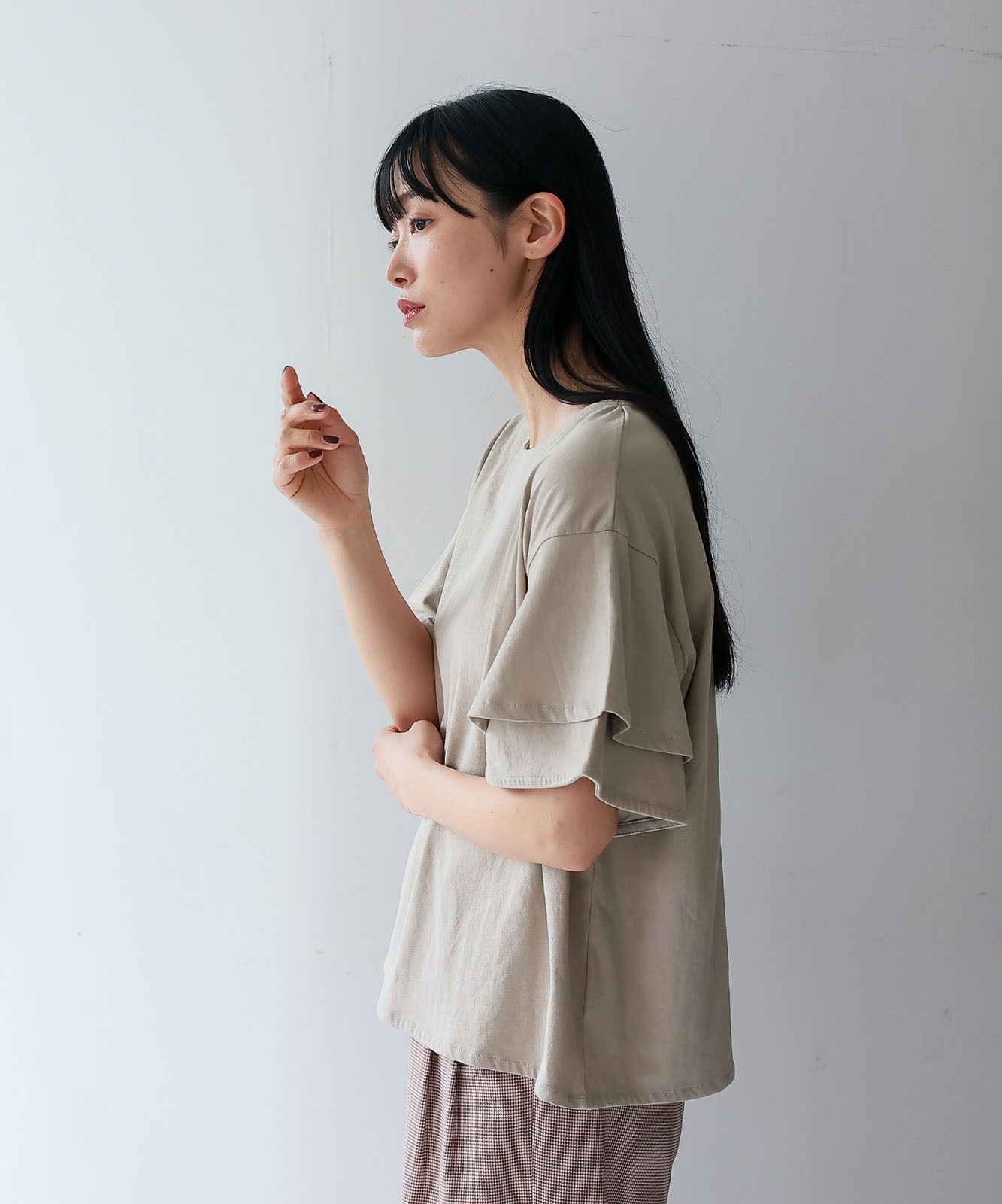 ランキング2025 袖フリルトップス ファッション,アパレル,トップス,Tシャツ | トップス