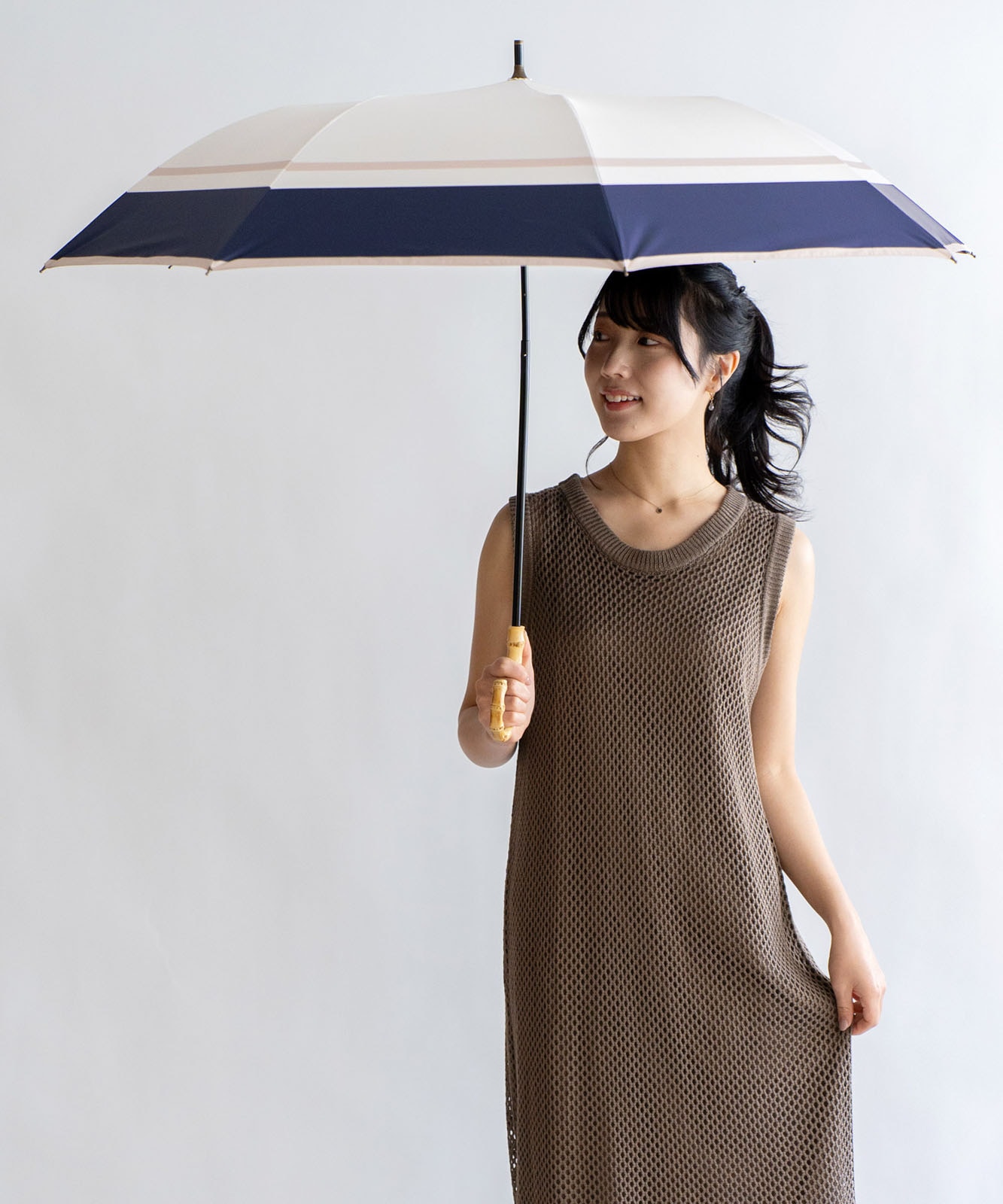 晴雨兼用ショートワイド傘（コンビプリント） | 雑貨・小物