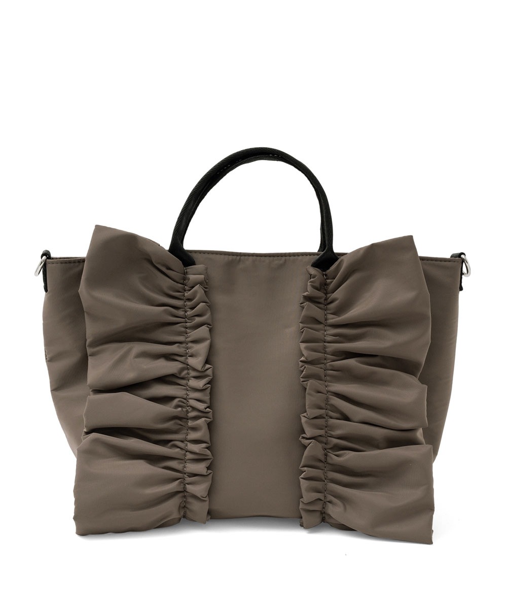 ナイロン2wayフリルトートバッグ | バッグ,トートバッグ,ナイロン