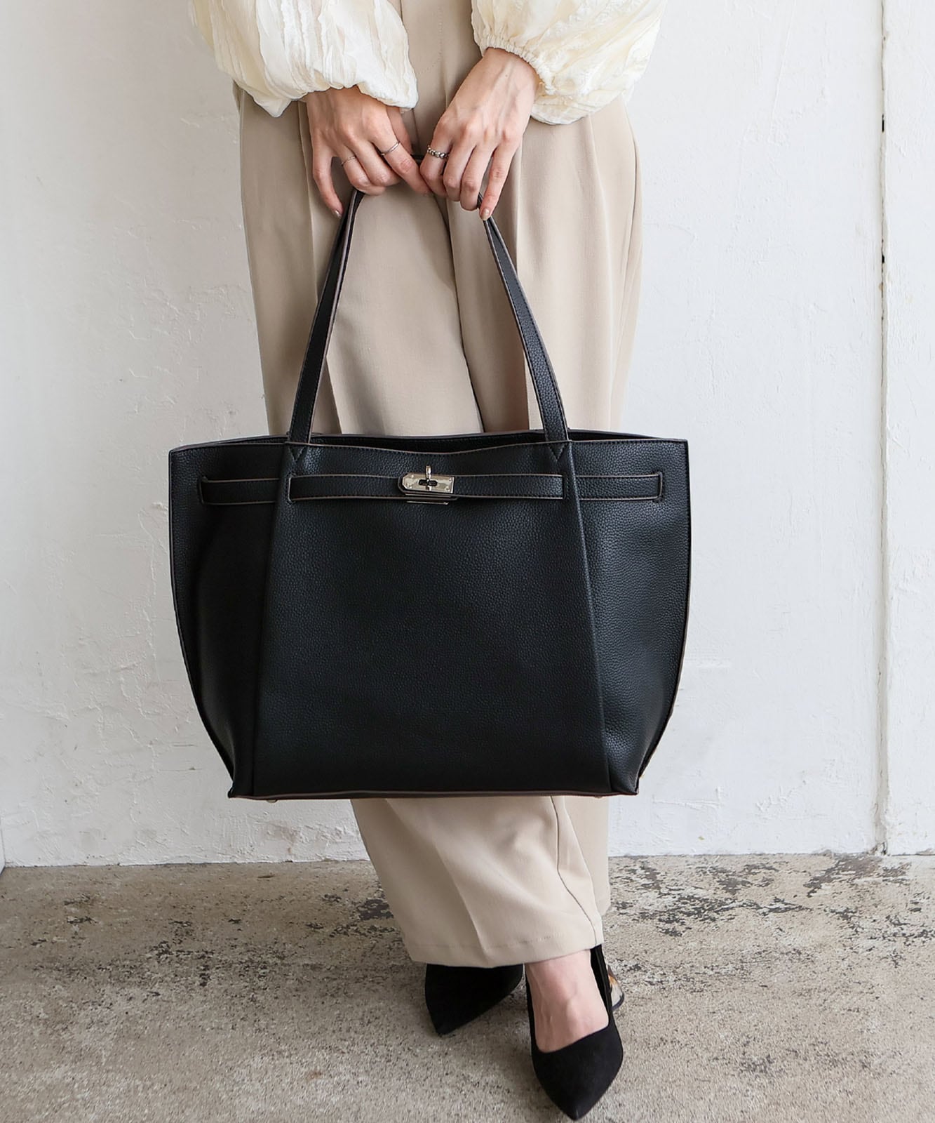 ロングハンドルトートバッグ | バッグ,トートバッグ,フェイクレザー