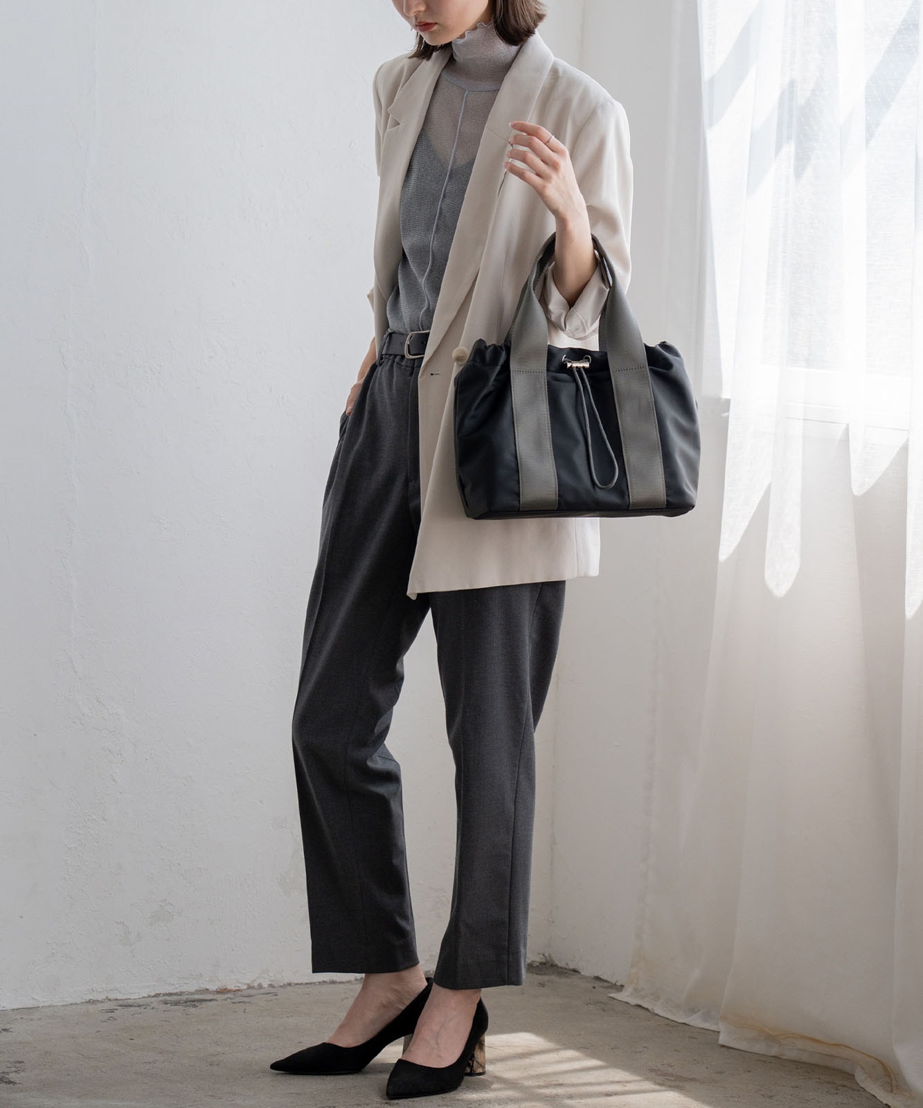 巾着ナイロン2wayトートバッグ | バッグ,トートバッグ | VitaFelice