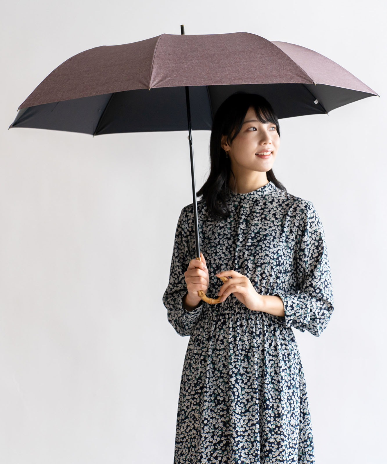 晴雨兼用ショートワイド傘（ダンガリープリント） | 雑貨・小物