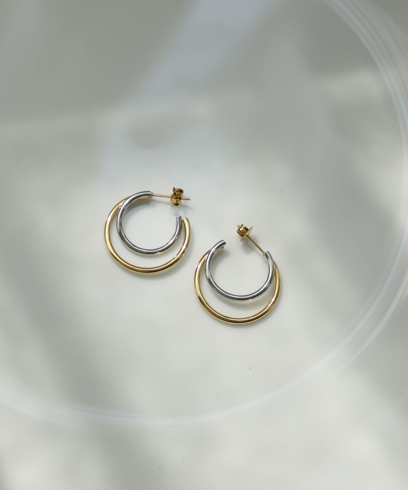 ダブルフープピアス | アクセサリー,ピアス | VitaFelice