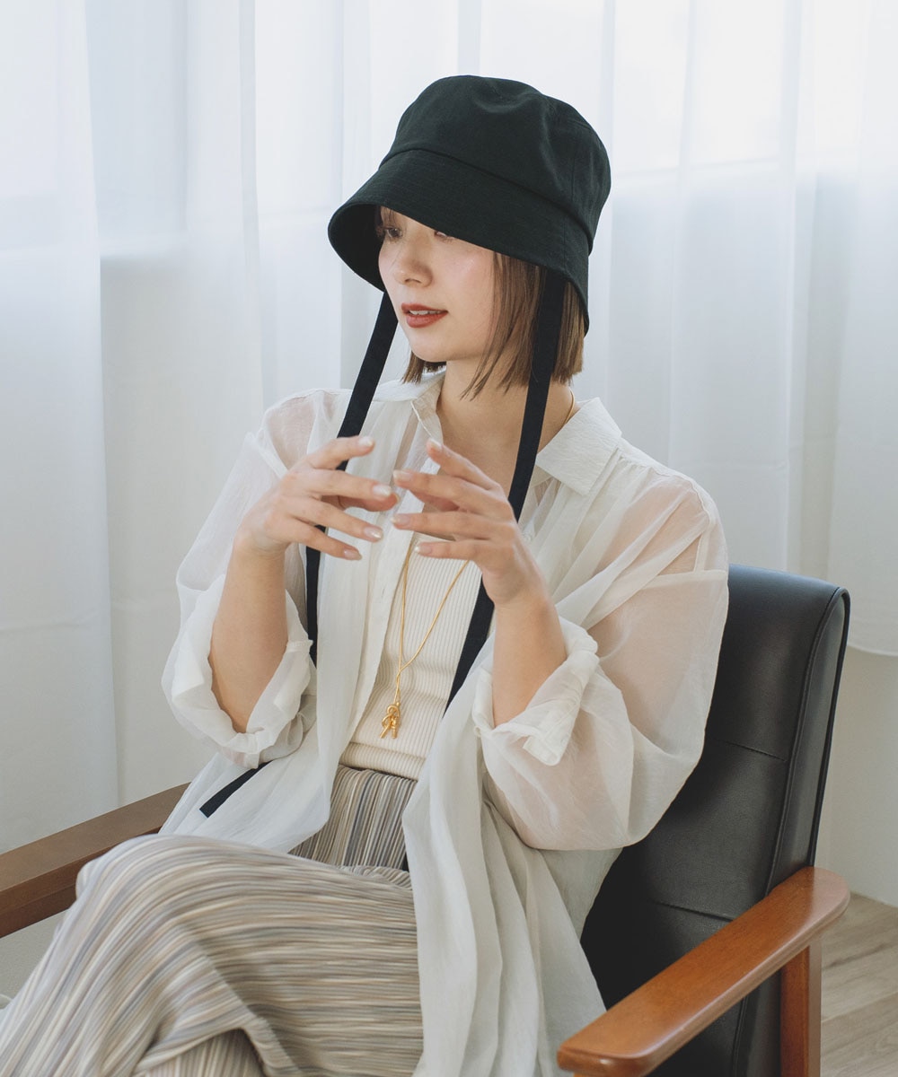 リボン付きバケットハット | 雑貨・小物,ファッション雑貨,帽子