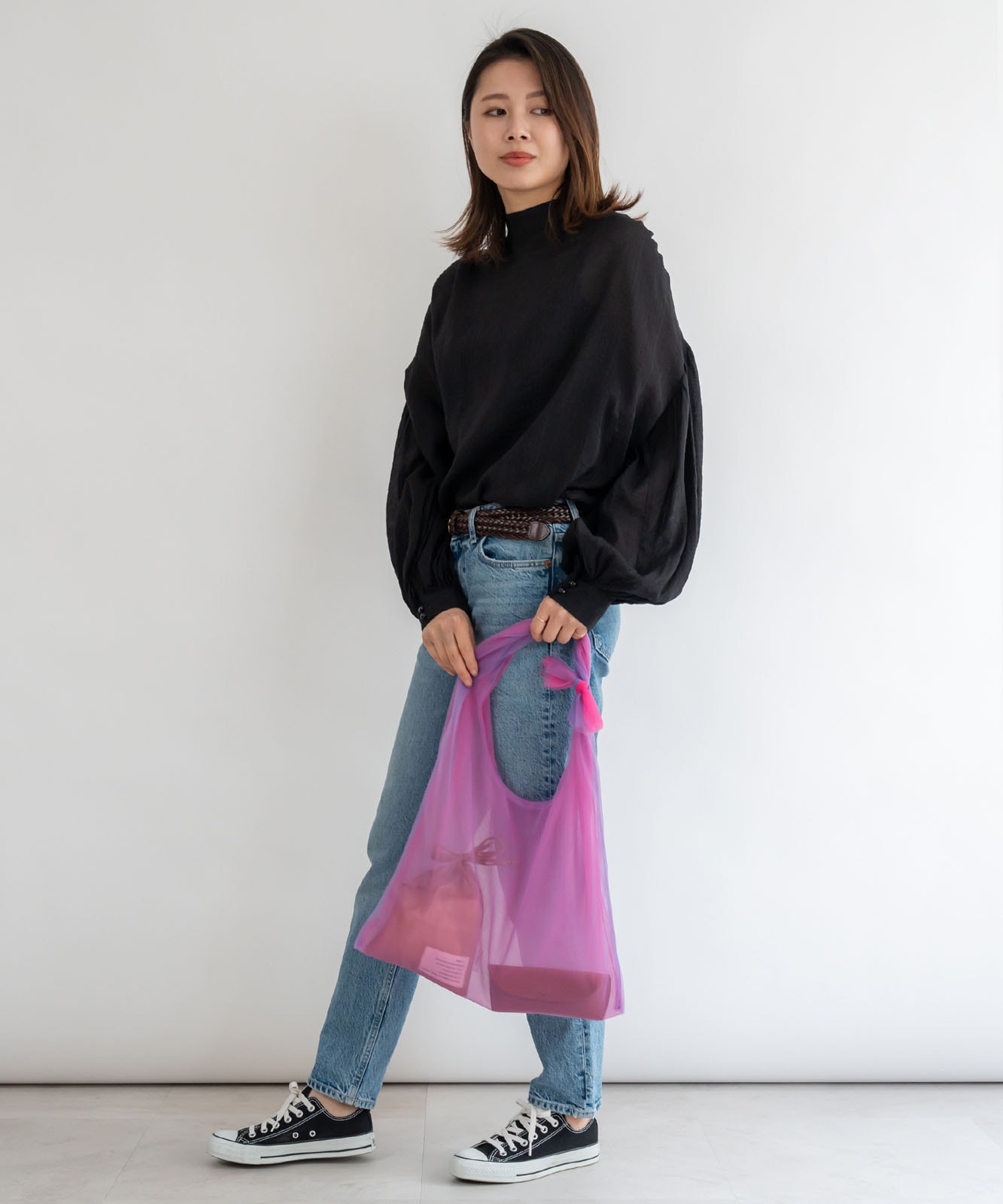 完売色☘️Arpege story☘️【店舗限定】バックチュールカーデ まるで春の訪れを感じさせてくれるかのようなチューリップバッグ