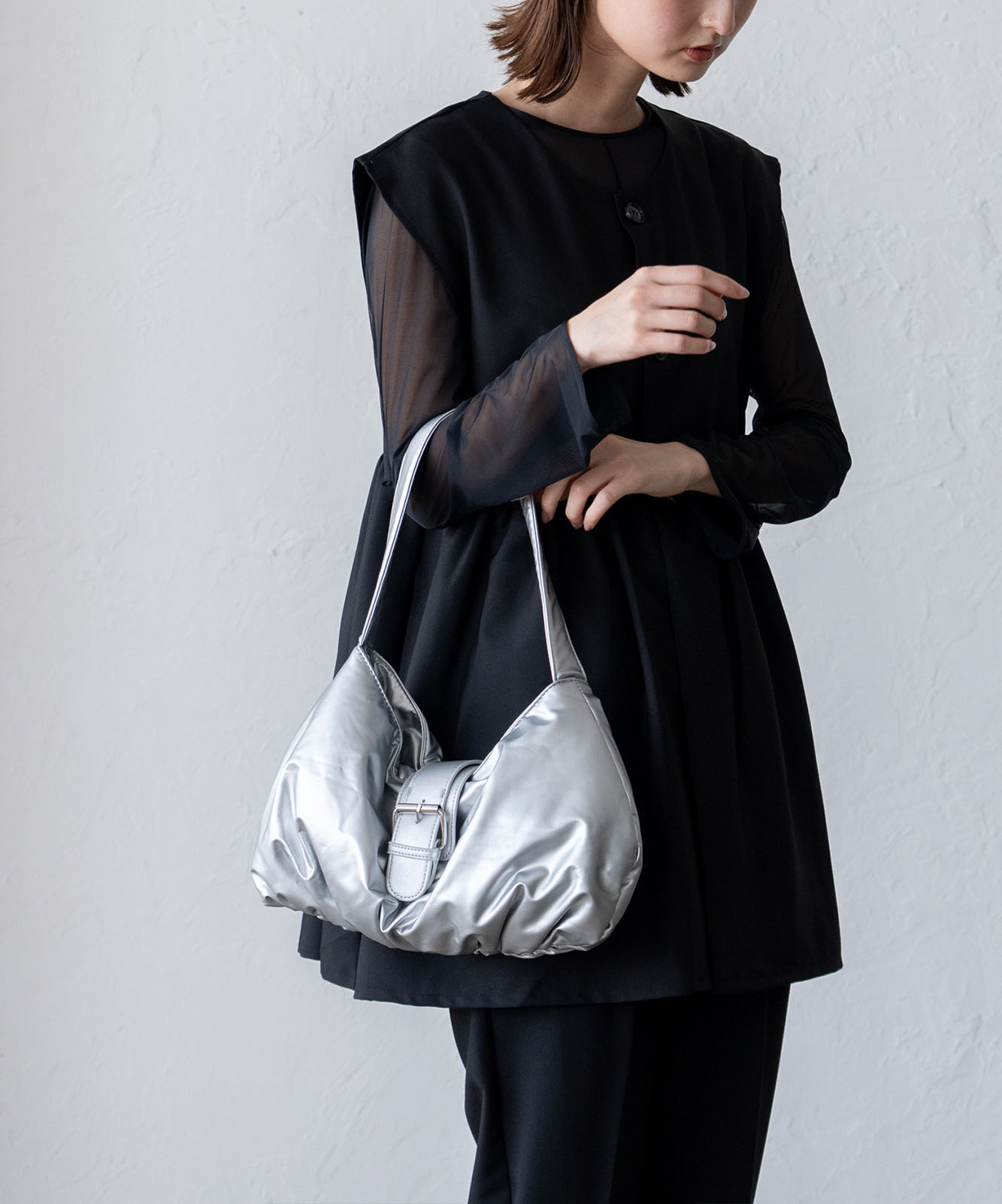 もっちりワンハンドルショルダーバッグ | バッグ,ショルダーバッグ