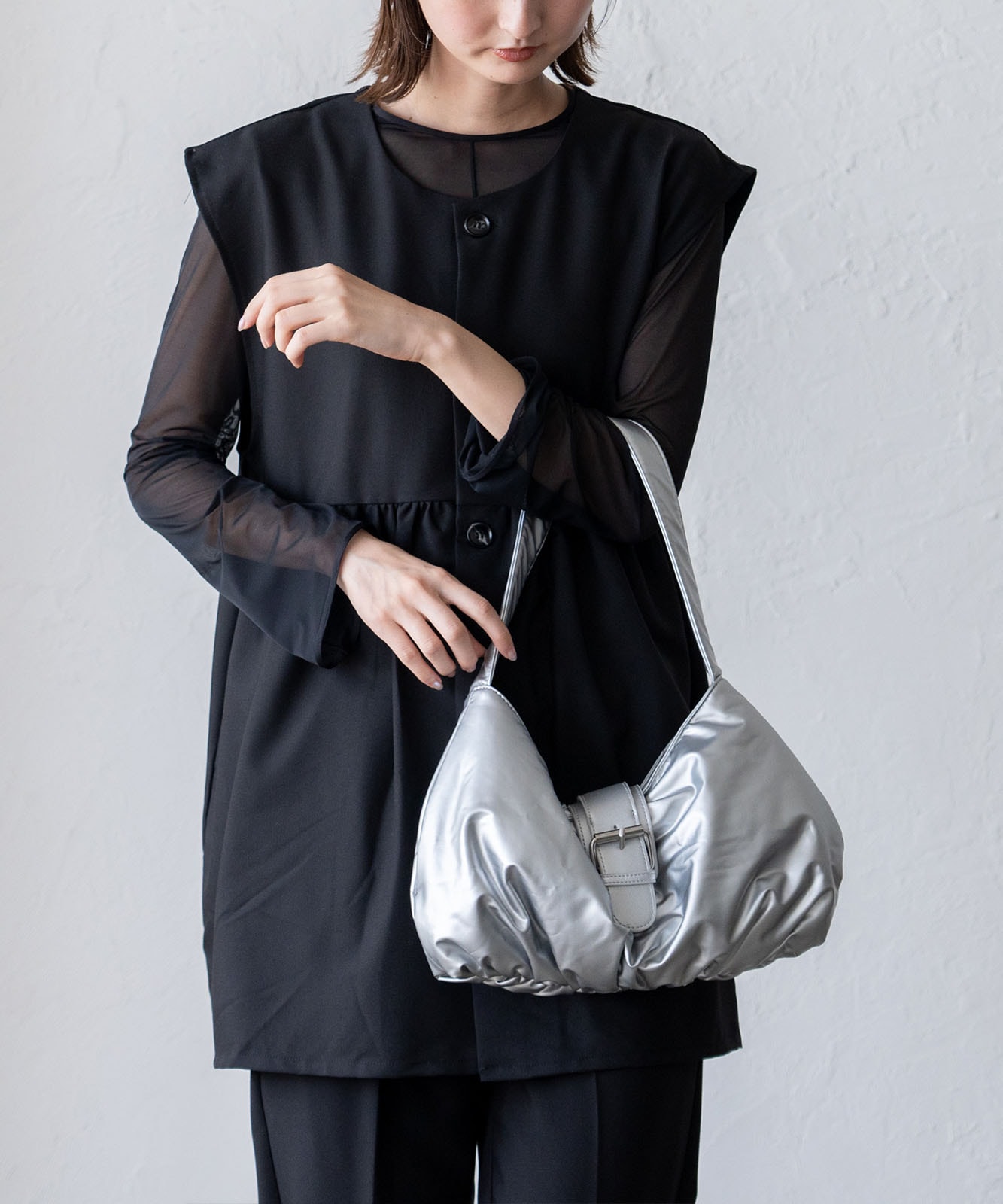 もっちりワンハンドルショルダーバッグ | バッグ,ショルダーバッグ