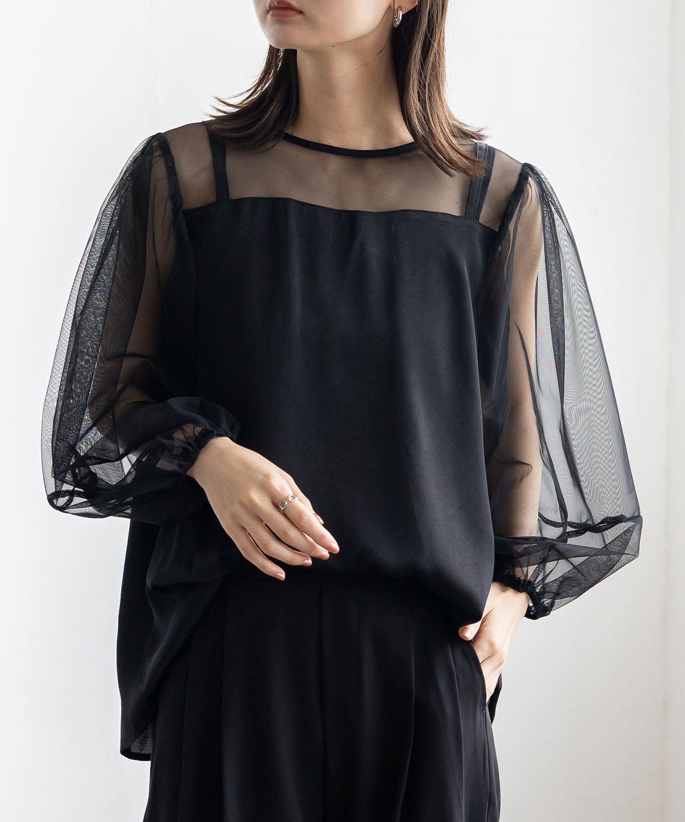 極美品♡トルネードマート ロングレイヤー フーディ♡ブラック ドレープ 完売品 極美品♡トルネードマート ロングレイヤー フーディ♡ブラック