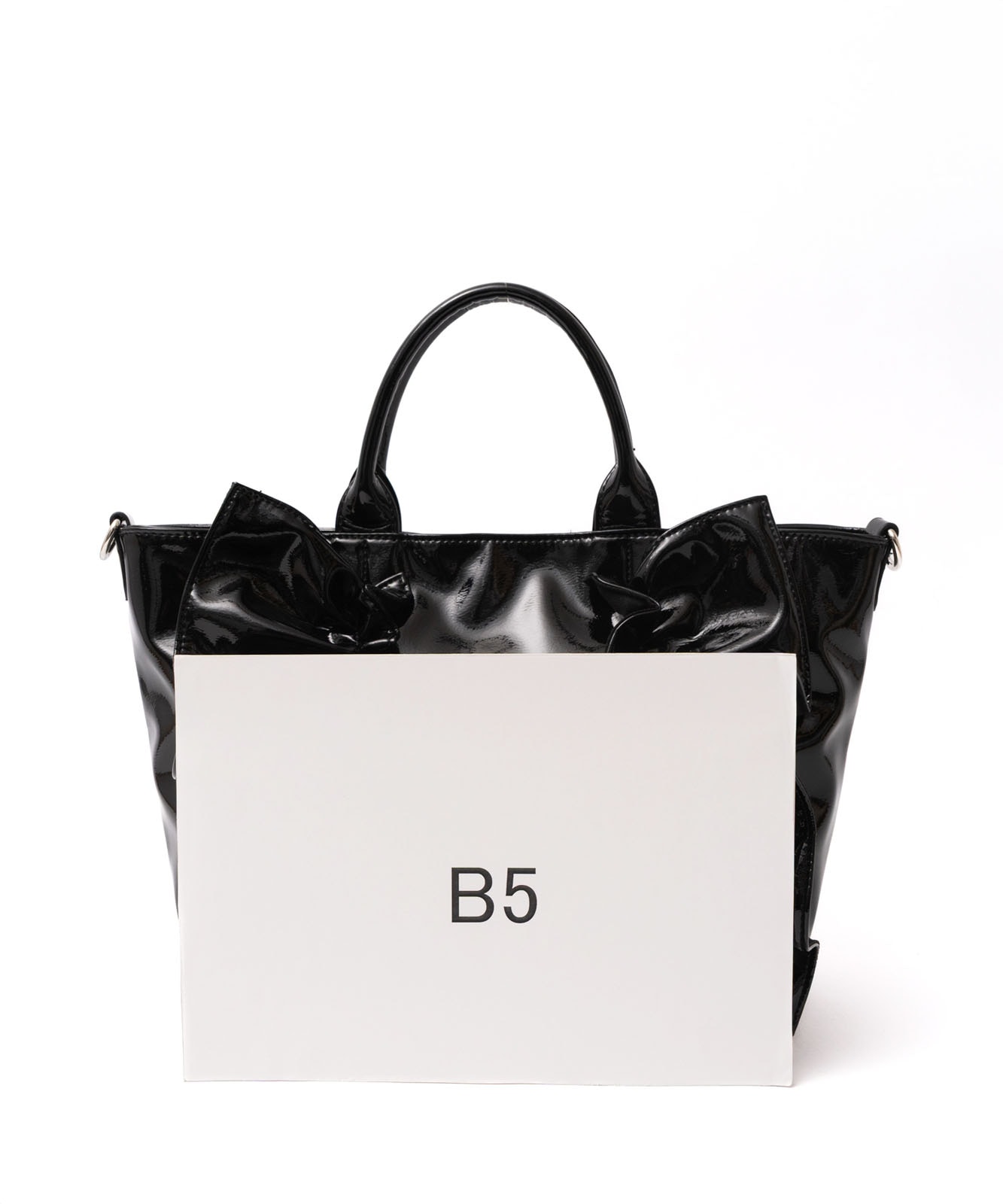 エナメル2wayフリルトートバッグ | バッグ,トートバッグ,フェイク