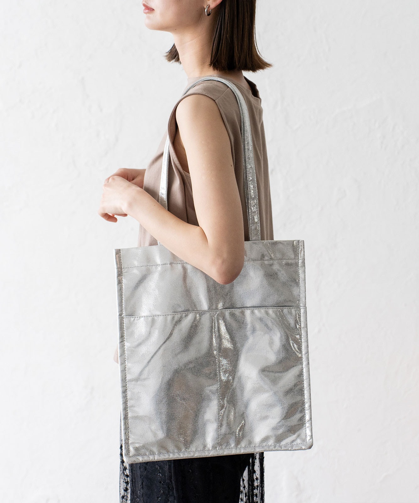 ♡専用♡  縦型バッグ（大）　ふりる付きトートバッグ（大）　ハンドメイド ♡専用♡ 縦型バッグ（大） ふりる付きトートバッグ（大