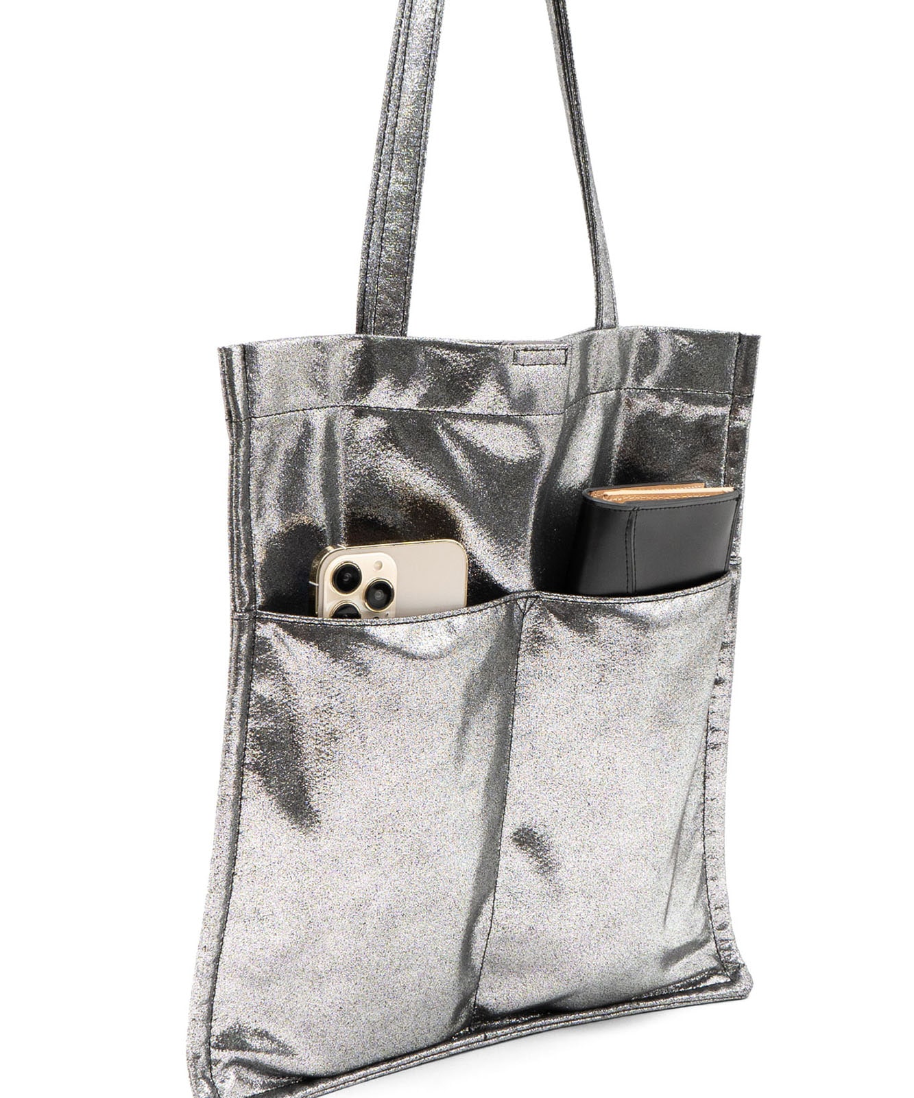 縦型グリッタートートバッグ | バッグ,トートバッグ,フェイク
