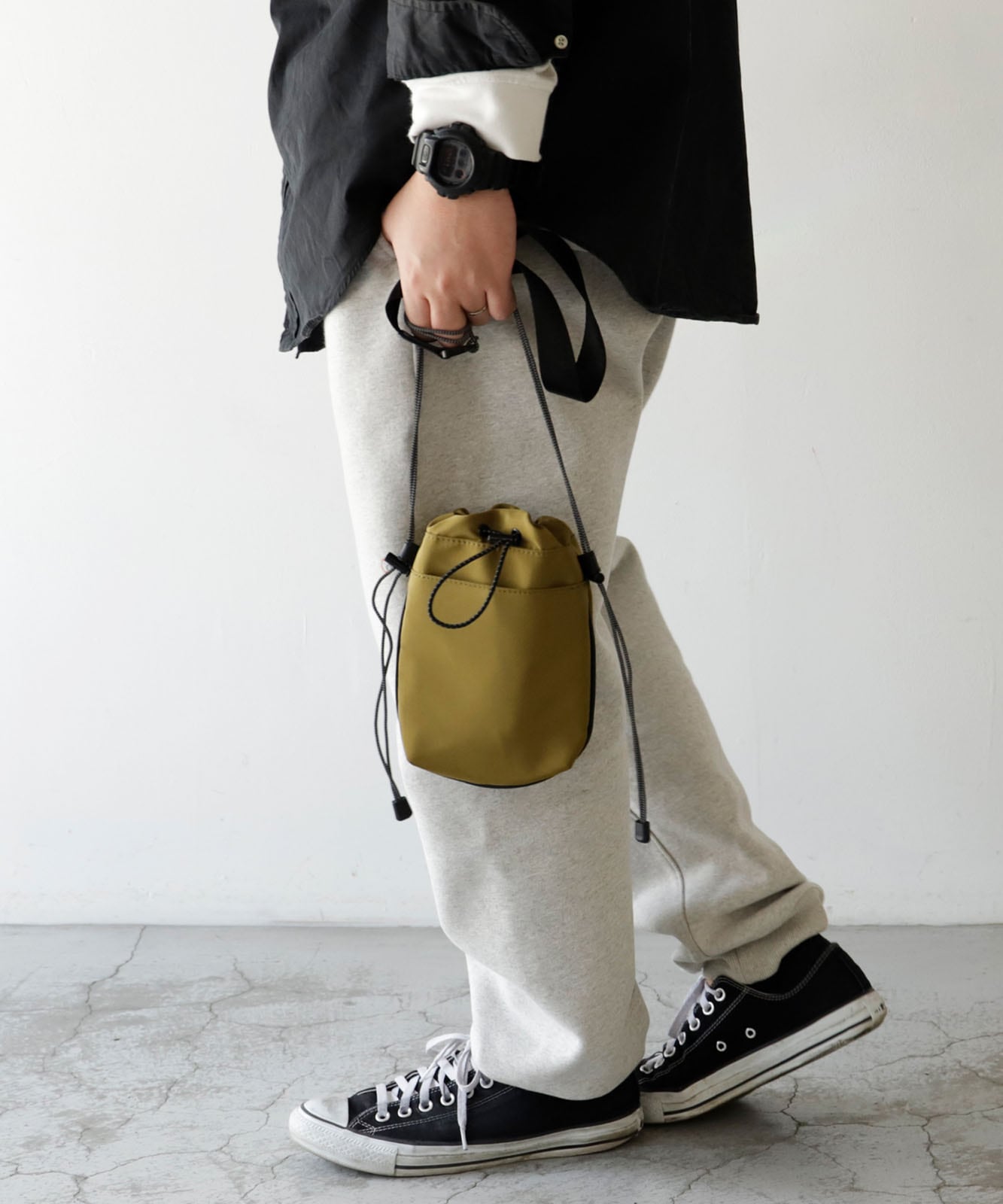 巾着ミニショルダーバッグ | バッグ,ショルダーバッグ,ナイロン
