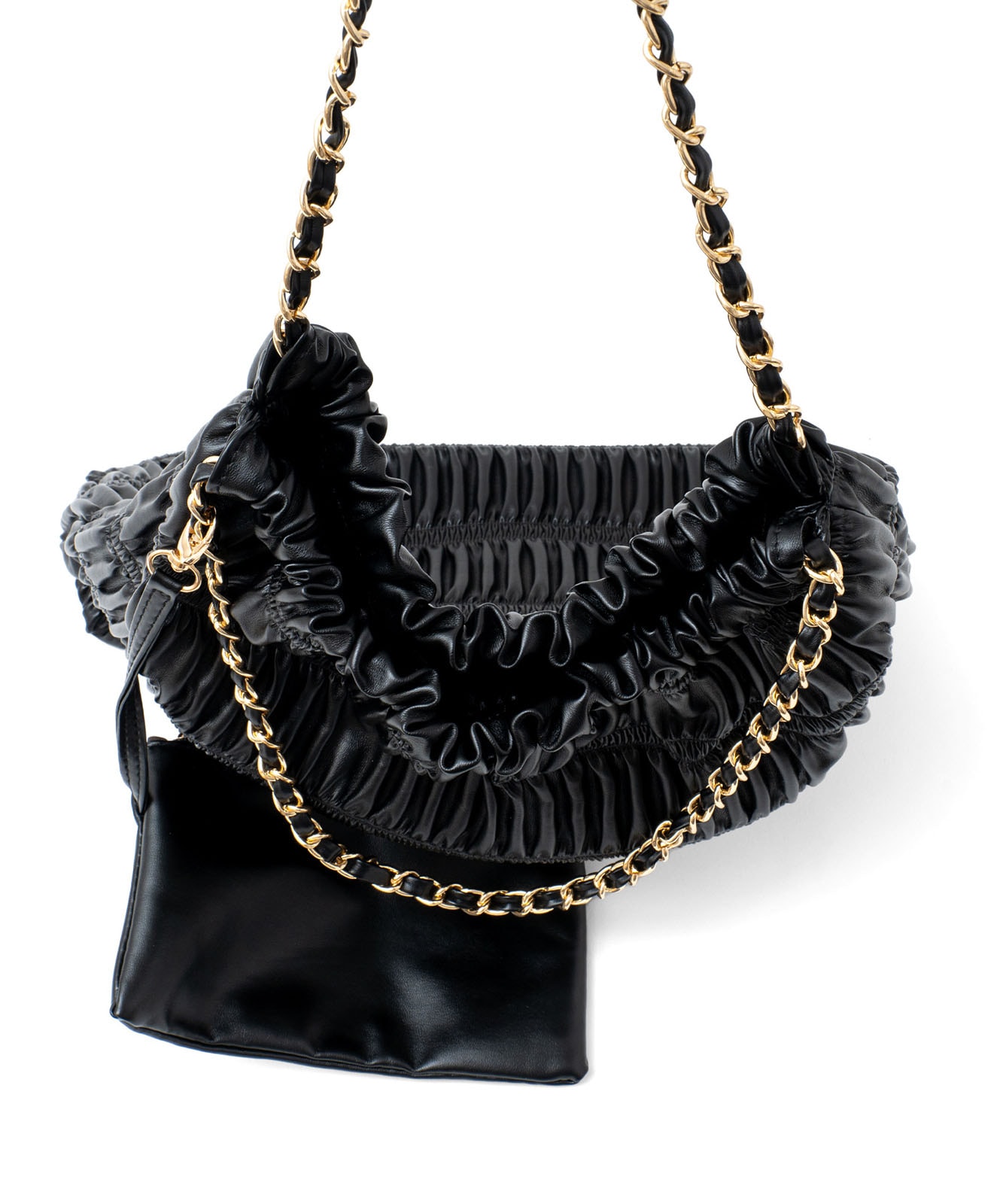 未使用！【エイミーイストワール】 キルティングチェーンバッグS ブラック 黒 ショルダーバッグ バッグ 「 ammy. / エイミードット 」 キルティング