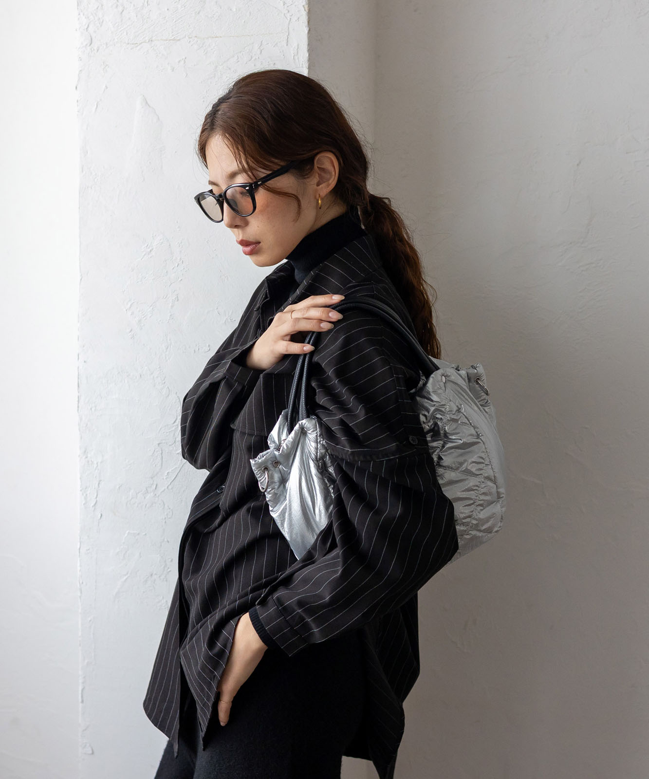 キルティング3収納ハンドバッグ | バッグ,トートバッグ,ナイロン