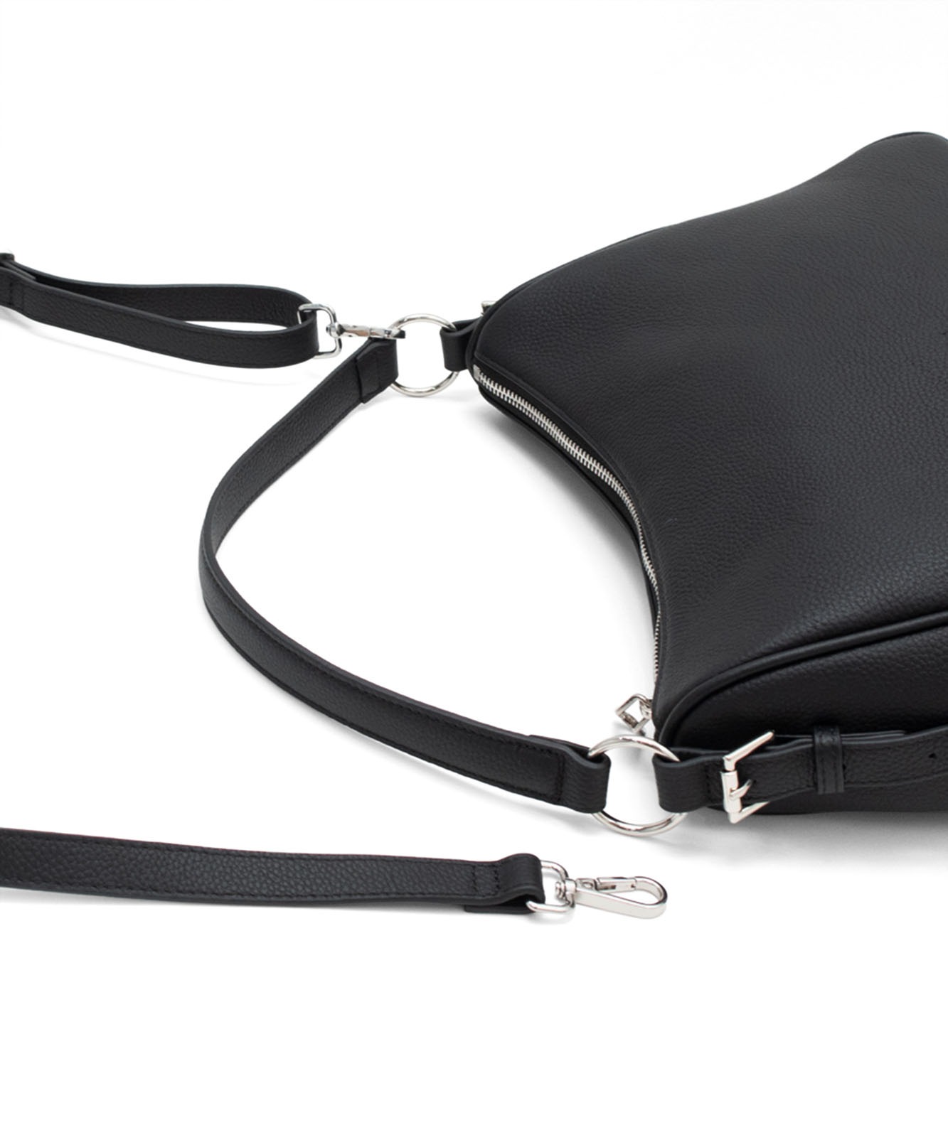 美品　本革　牛革　ANNE KLEINⅡ セミショルダーバッグ　レザー　BK 楽天市場】ショルダーバッグ 本革 レディース 牛革 レザー 2WAY