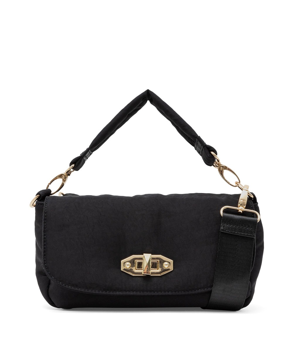 美品　timback2 ショルダーバッグ　2way 黒　ナイロン ショルダーバッグ バッグ 「ナイロン×巾着風シルエット