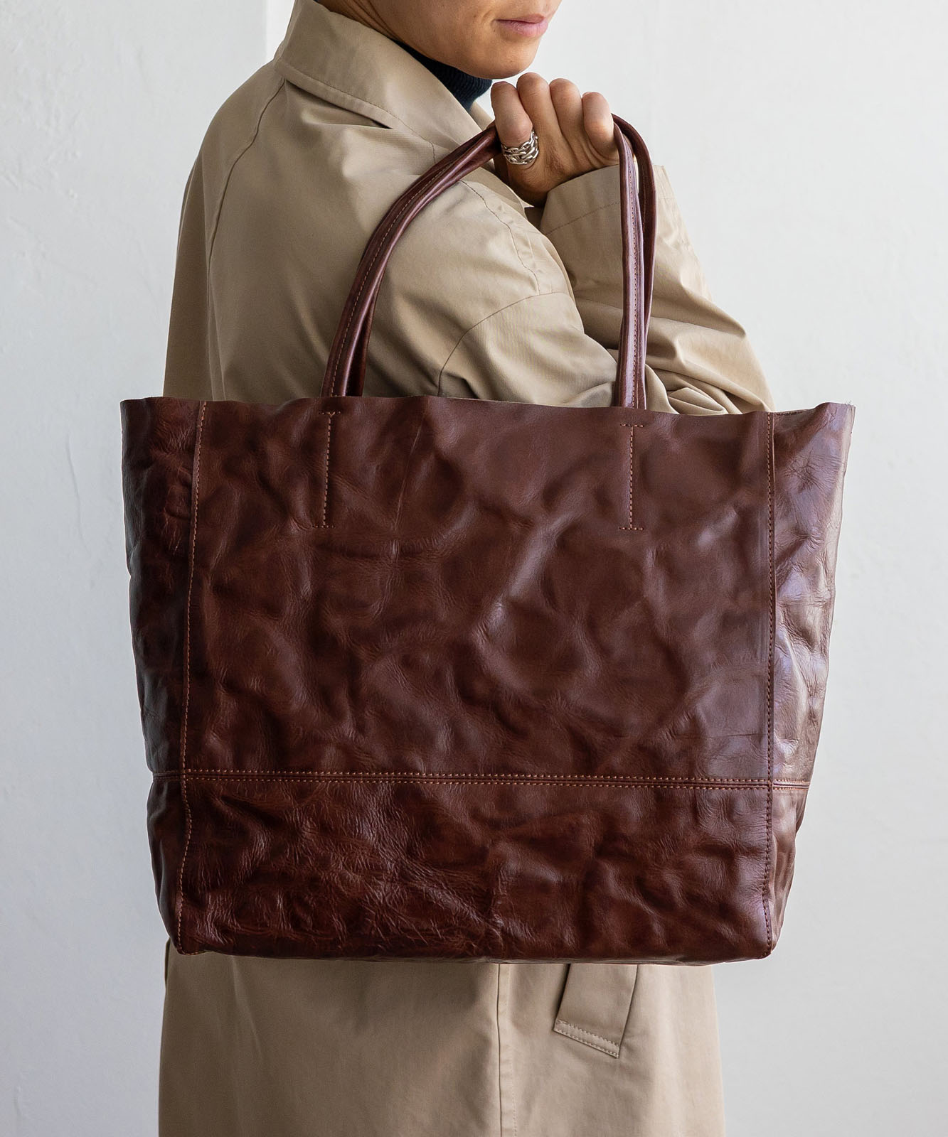 美品! ドリス・ヴァン・ノッテン ヴィンテージ上質レザー トートバッグ バッグ DRIES VAN NOTEN(ドリスヴァンノッテン) 21SSLeather Tote Bag