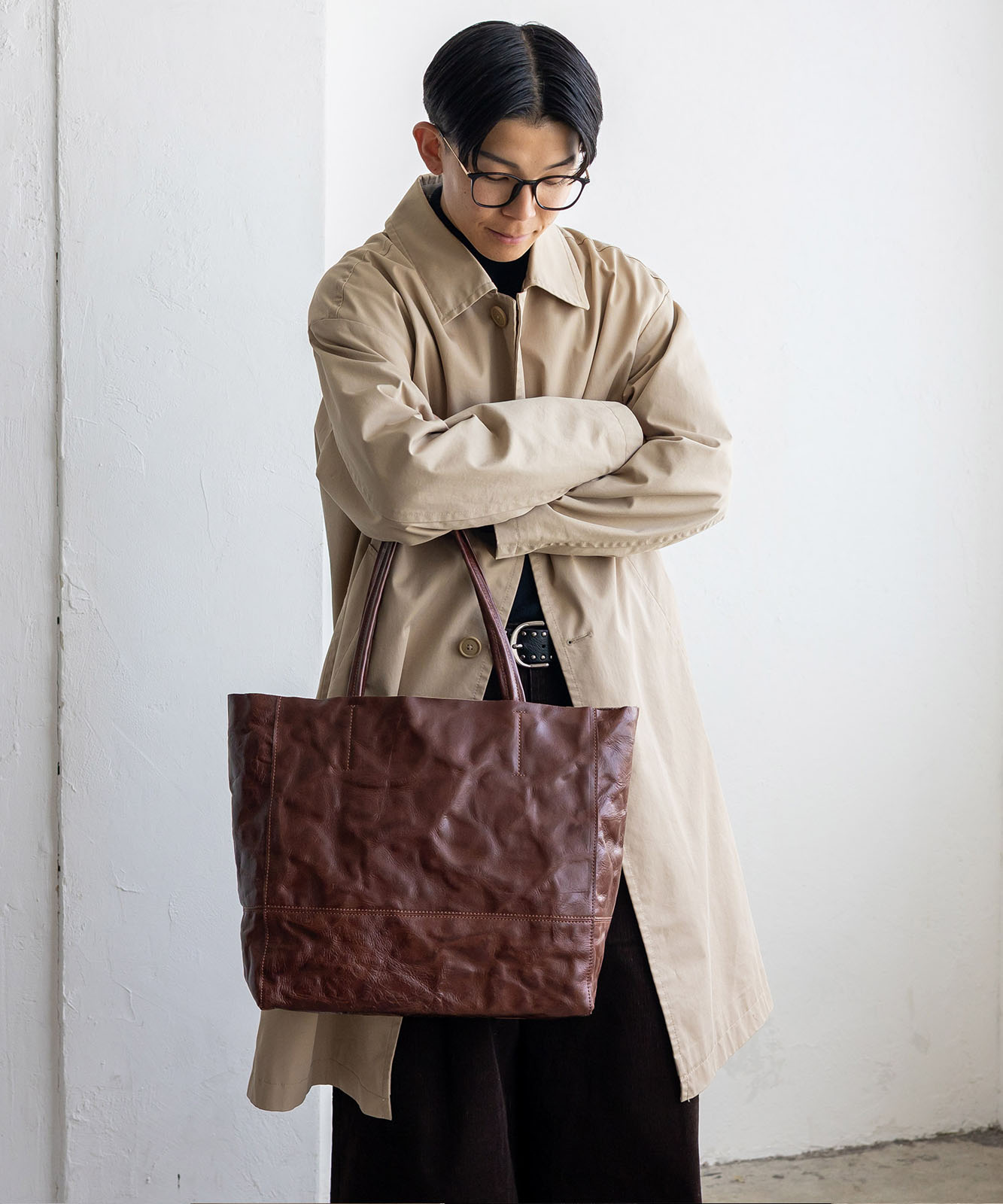 美品! ドリス・ヴァン・ノッテン ヴィンテージ上質レザー トートバッグ バッグ DRIES VAN NOTEN(ドリスヴァンノッテン) 21SSLeather Tote Bag