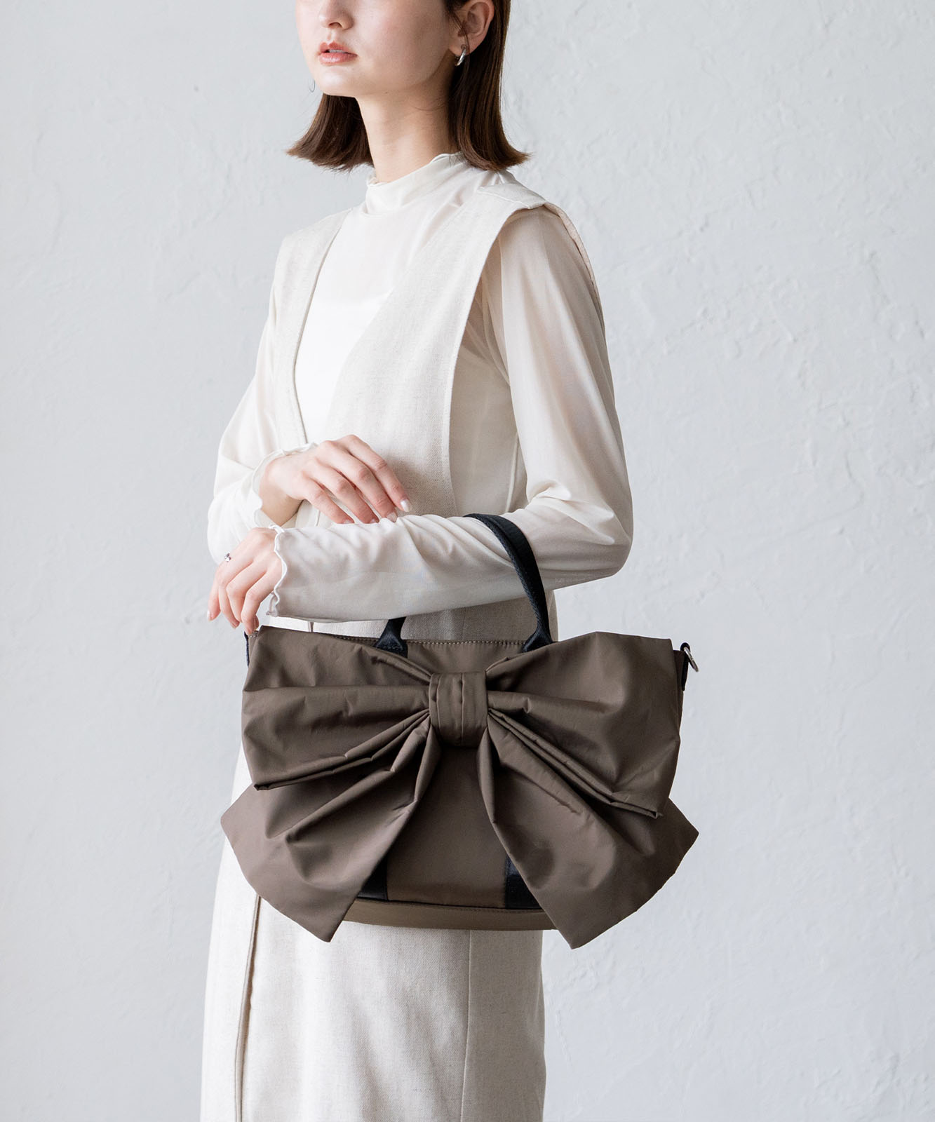 ナイロン2wayリボントートバッグ | バッグ,トートバッグ,ナイロン