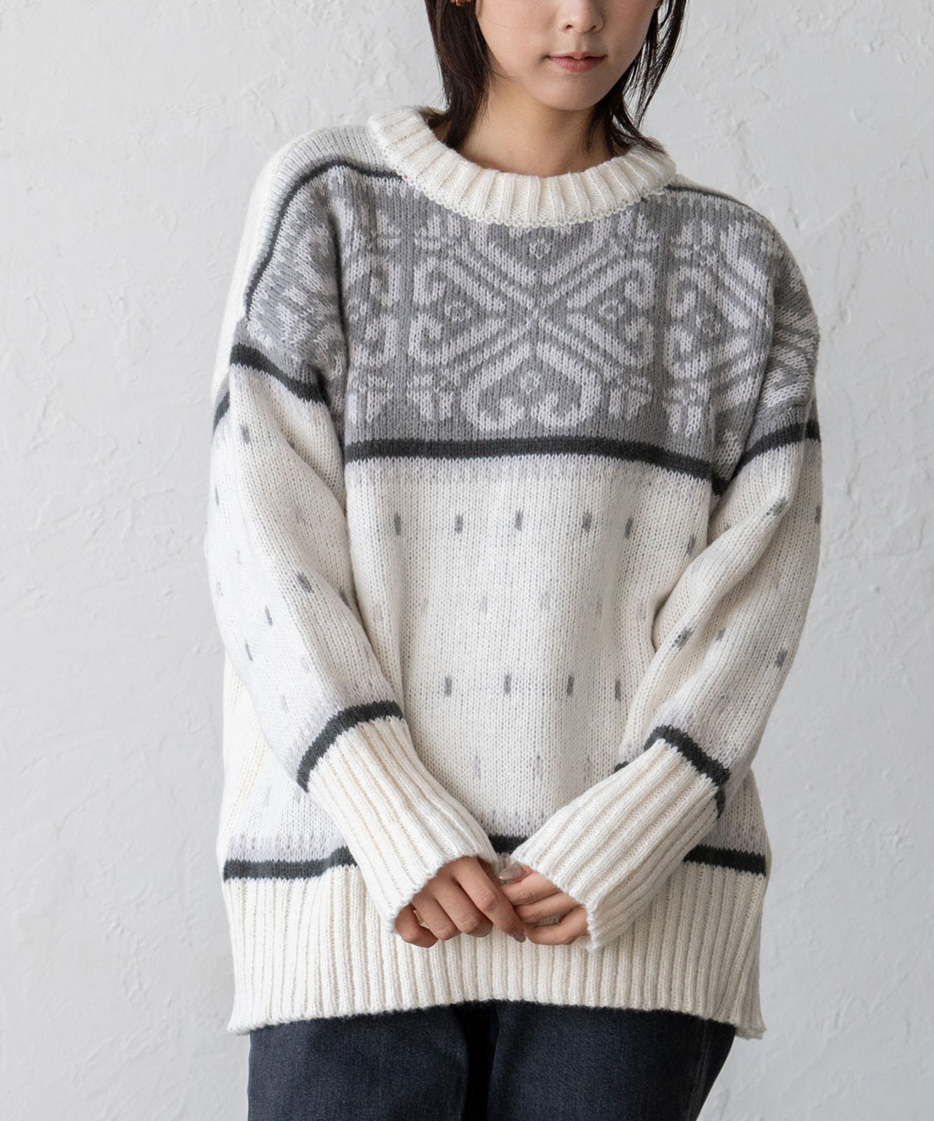 ノルディック柄ニット | ファッション,アパレル,トップス,ニット